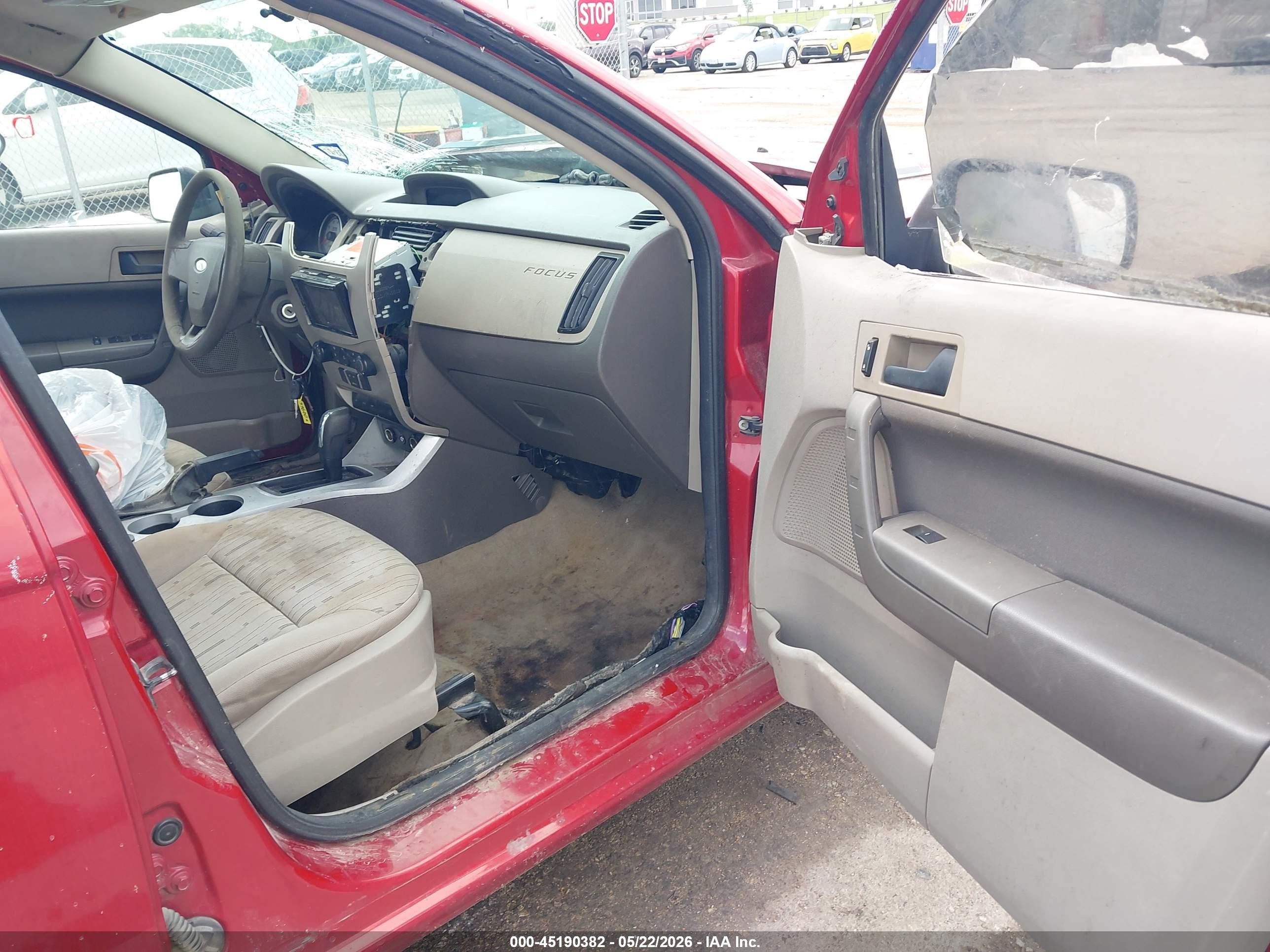 2009 Ford Focus Se Red vin: 1FAHP35N49W109968