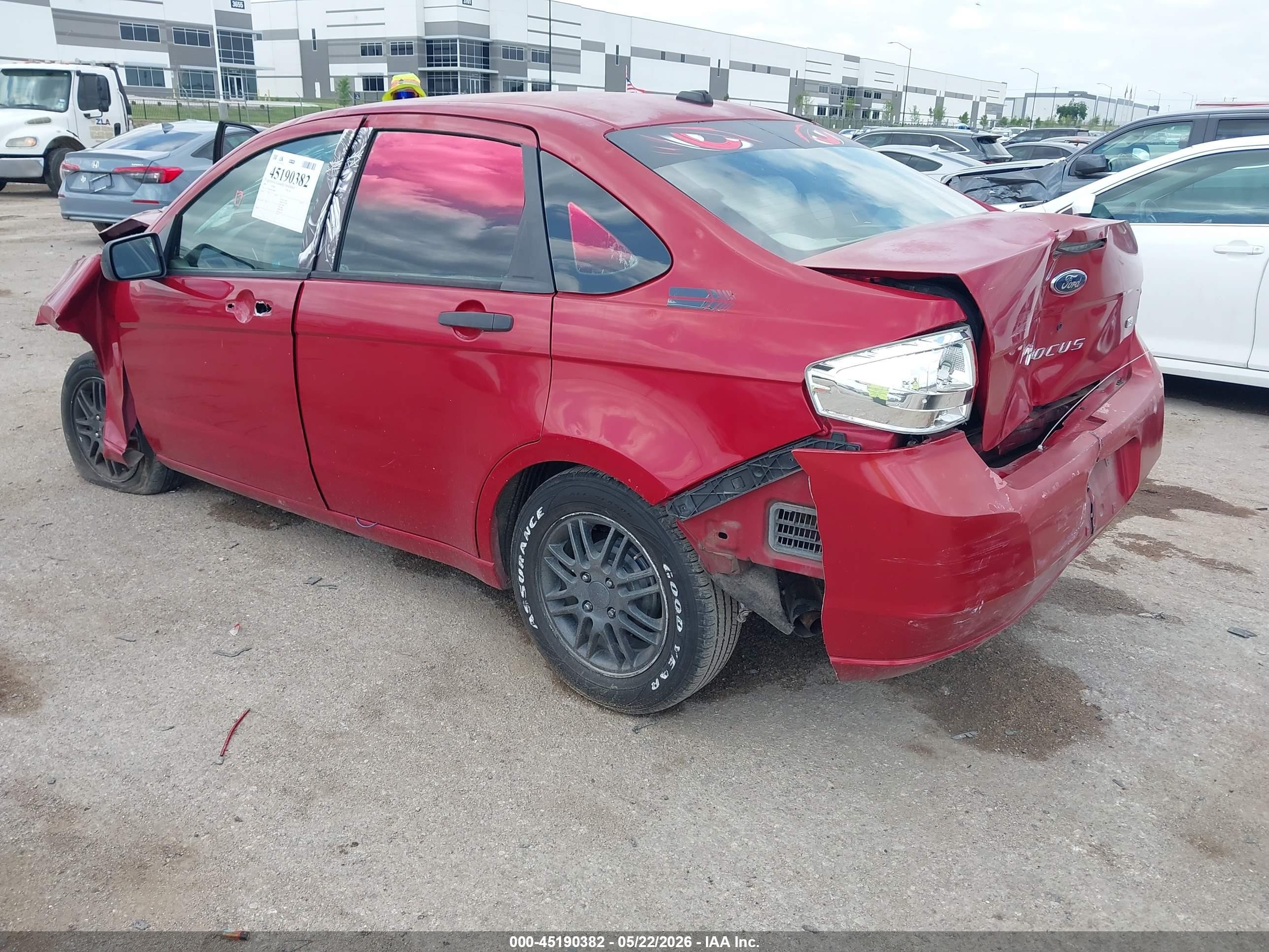 2009 Ford Focus Se Red vin: 1FAHP35N49W109968