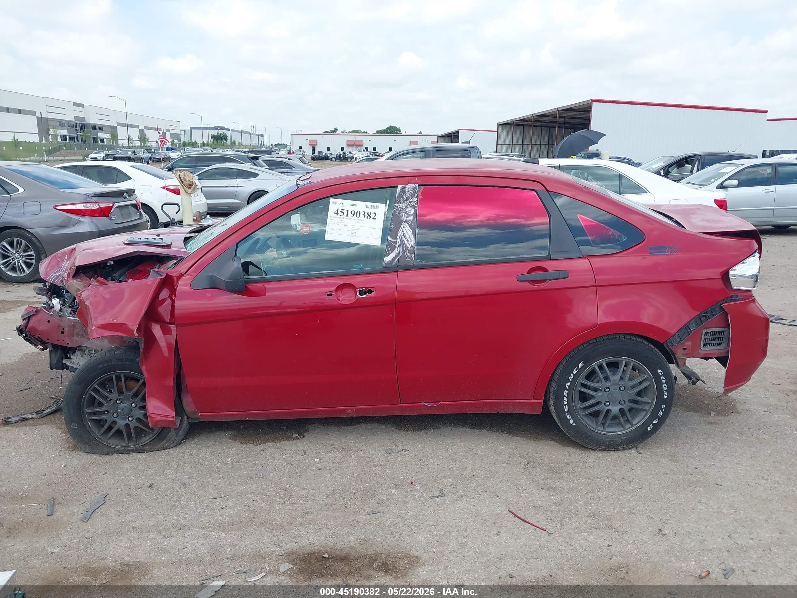 2009 Ford Focus Se Red vin: 1FAHP35N49W109968