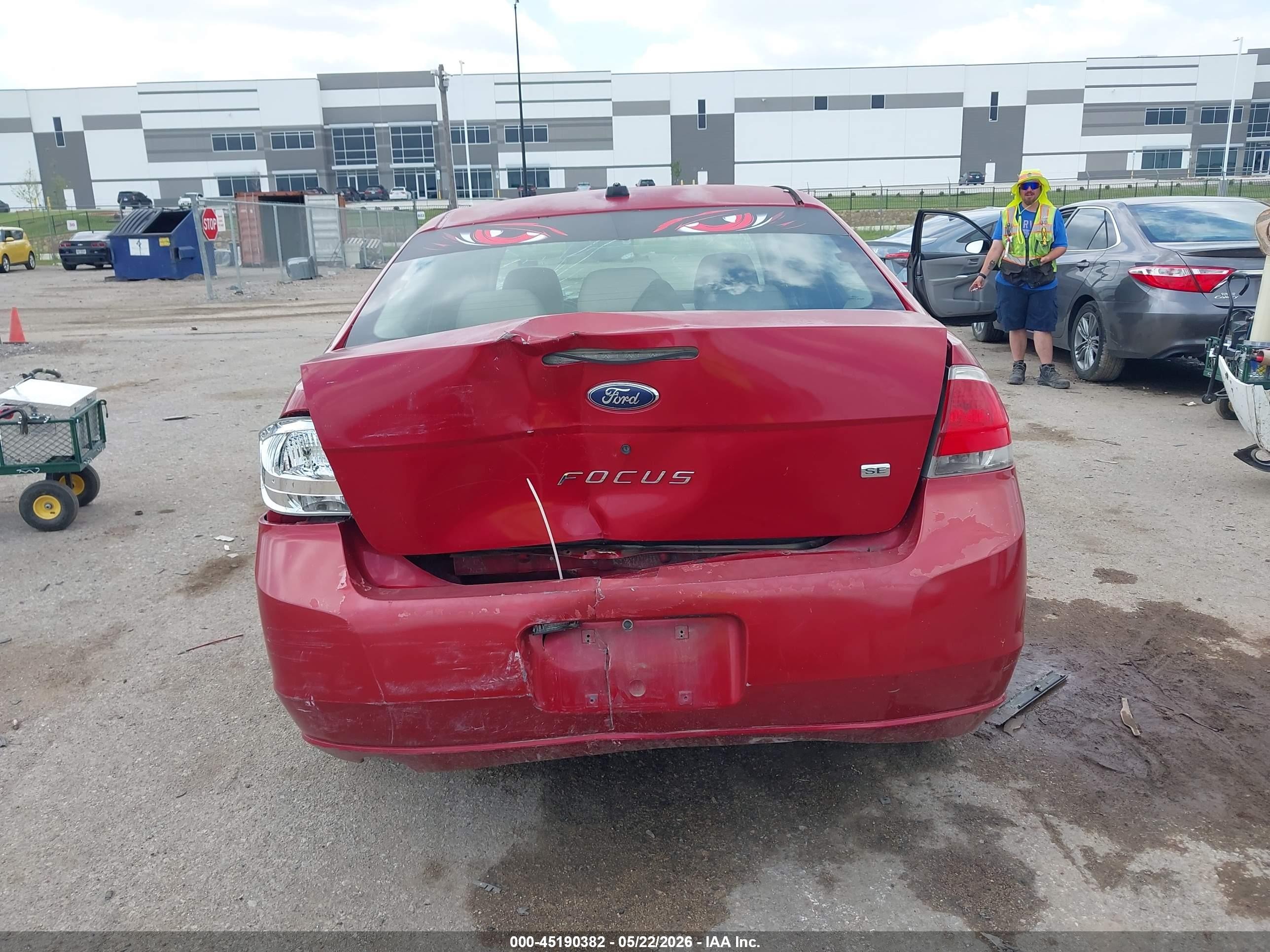 2009 Ford Focus Se Red vin: 1FAHP35N49W109968