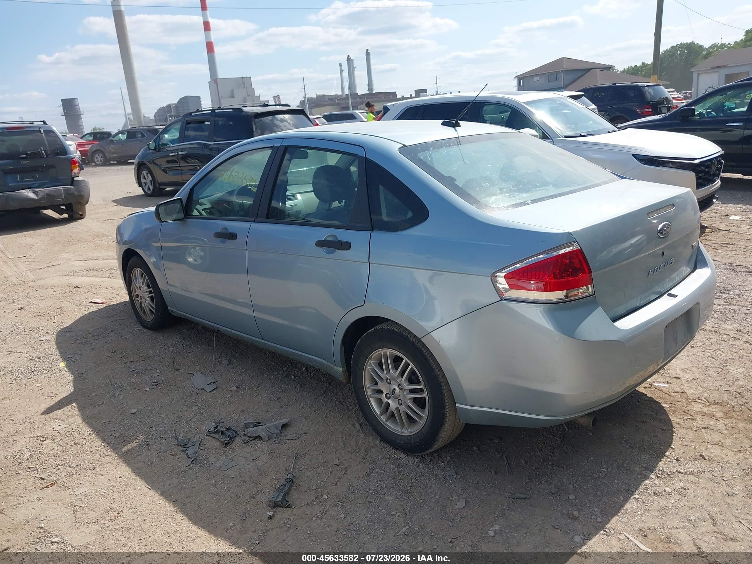 2009 Ford Focus Se Blue vin: 1FAHP35N49W136152
