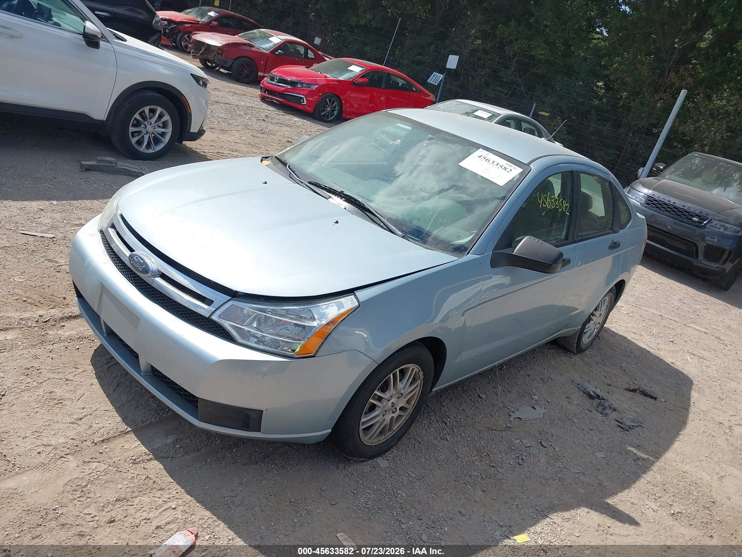 2009 Ford Focus Se Blue vin: 1FAHP35N49W136152