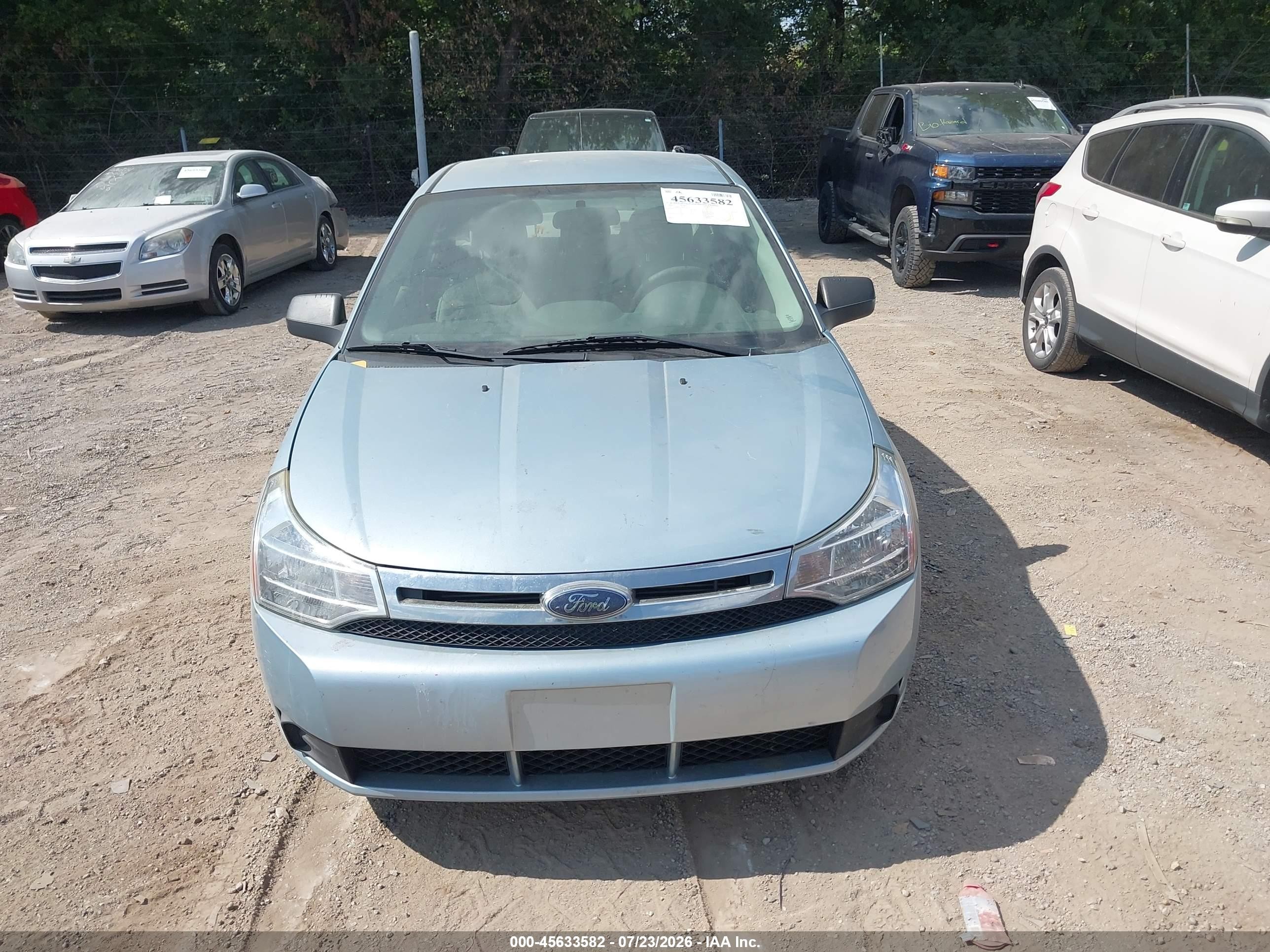 2009 Ford Focus Se Blue vin: 1FAHP35N49W136152