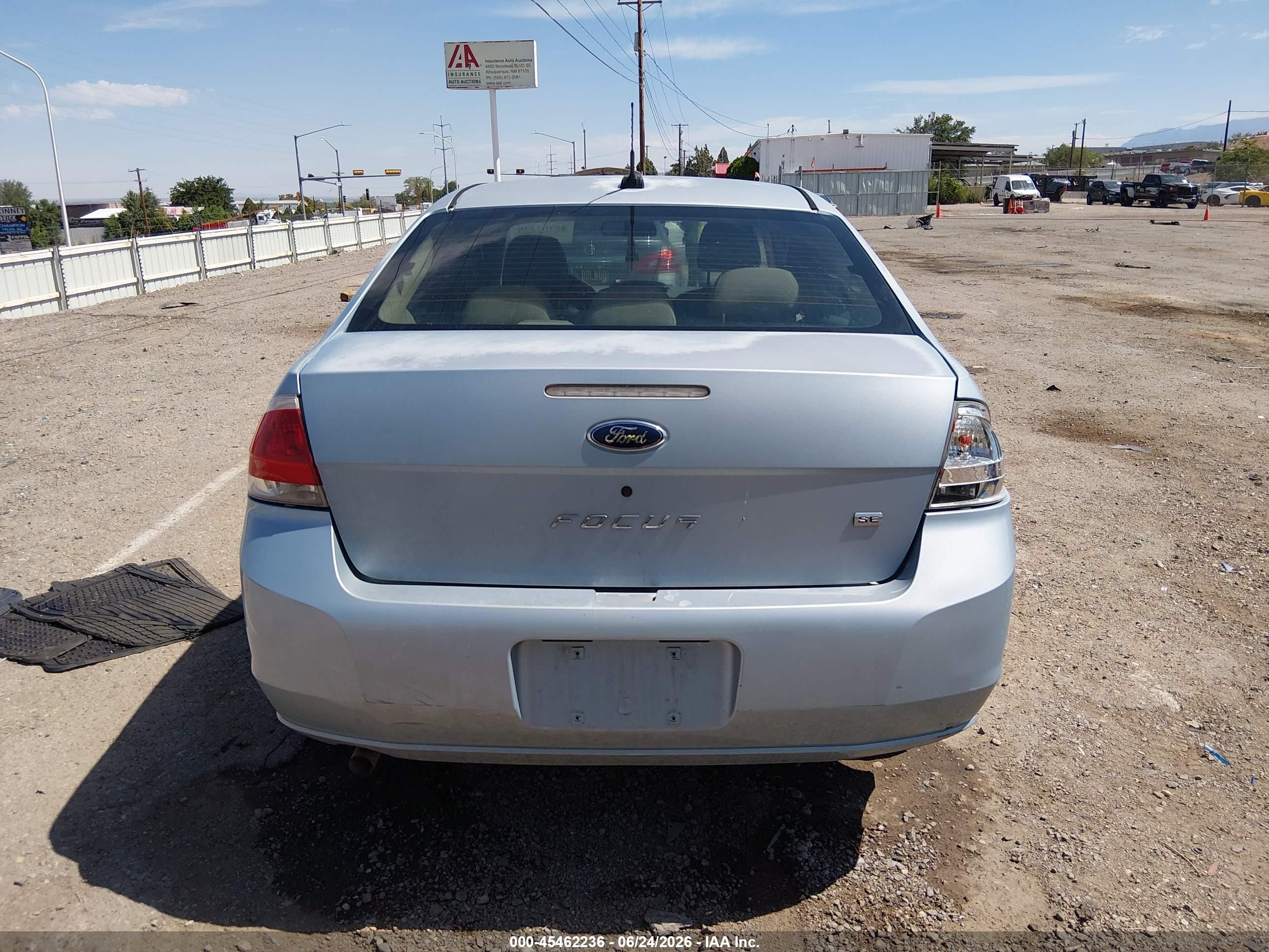 2009 Ford Focus Se Blue vin: 1FAHP35N49W149063