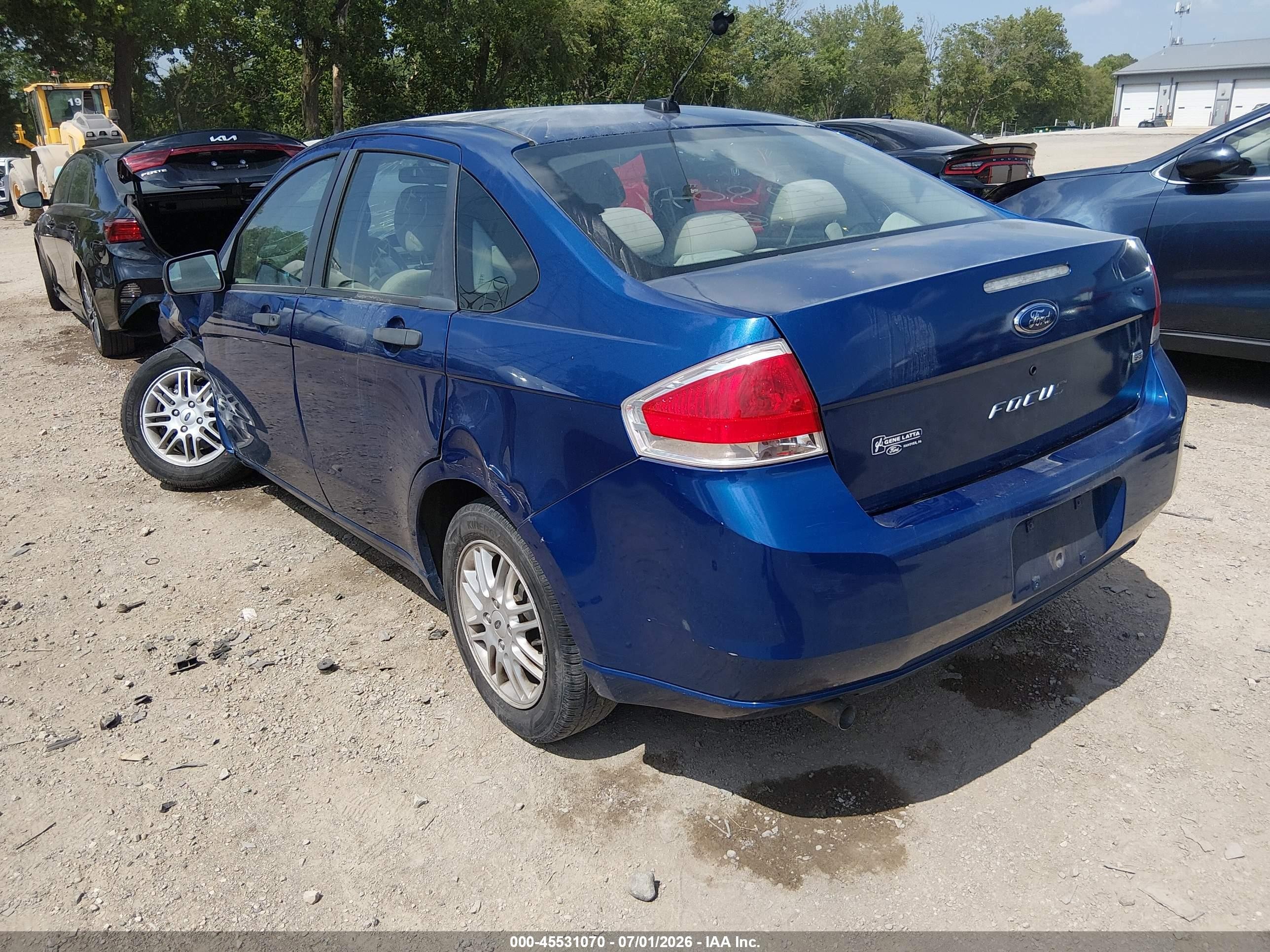 2009 Ford Focus Se Синий vin: 1FAHP35N49W170852