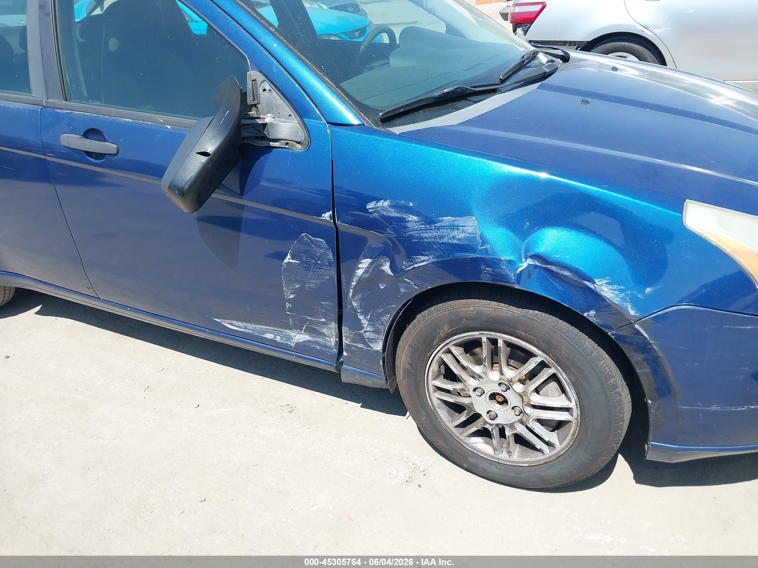 2009 Ford Focus Se Blue vin: 1FAHP35N49W176652