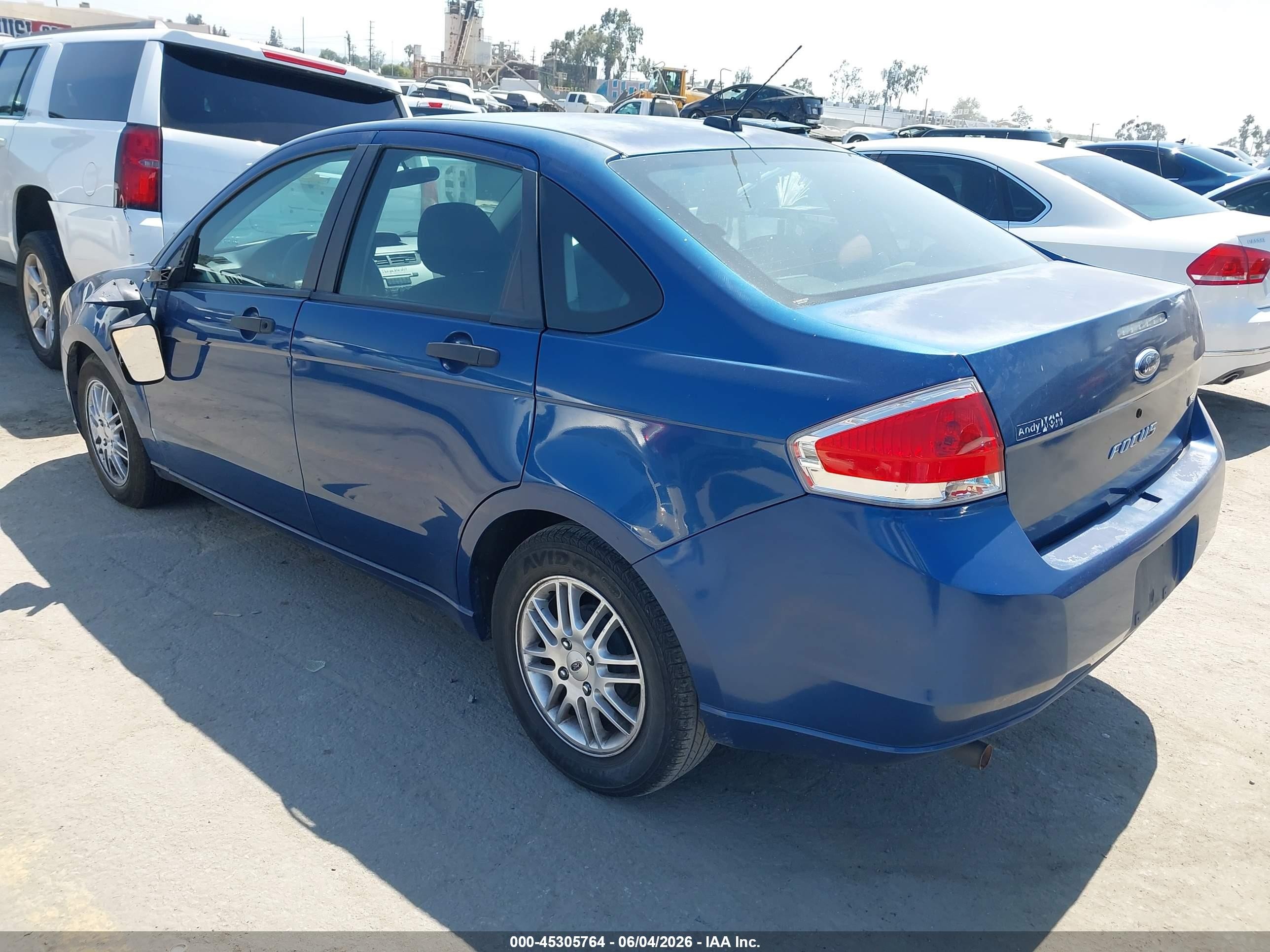 2009 Ford Focus Se Blue vin: 1FAHP35N49W176652
