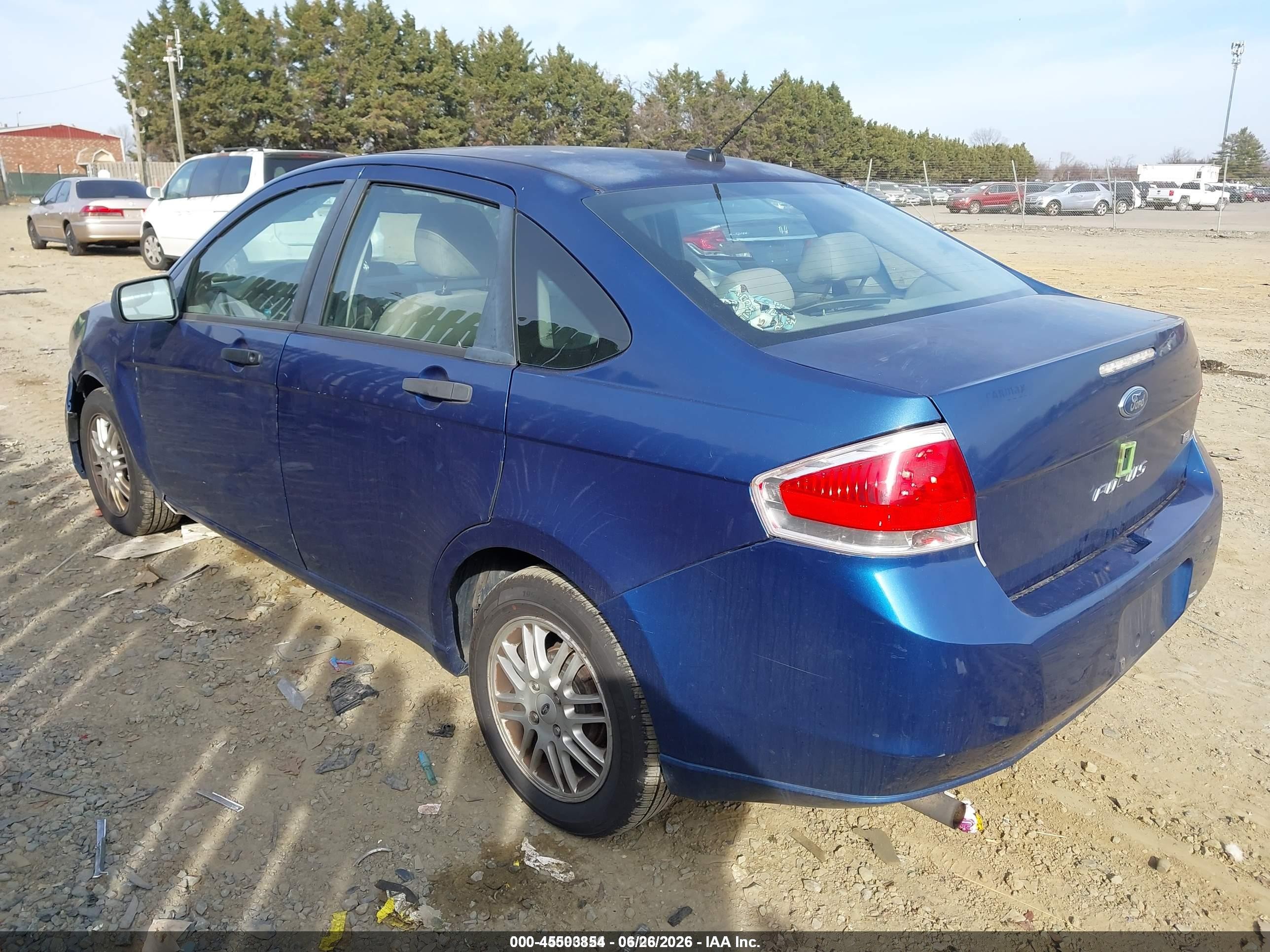 2009 Ford Focus Se Синий vin: 1FAHP35N49W235831