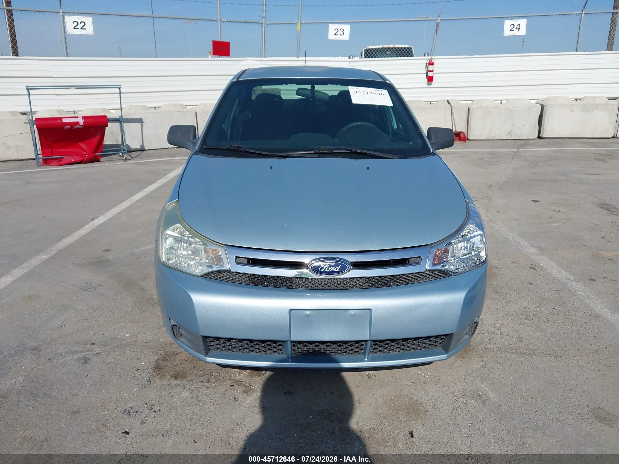 2009 Ford Focus Se Light Blue vin: 1FAHP35N49W264116