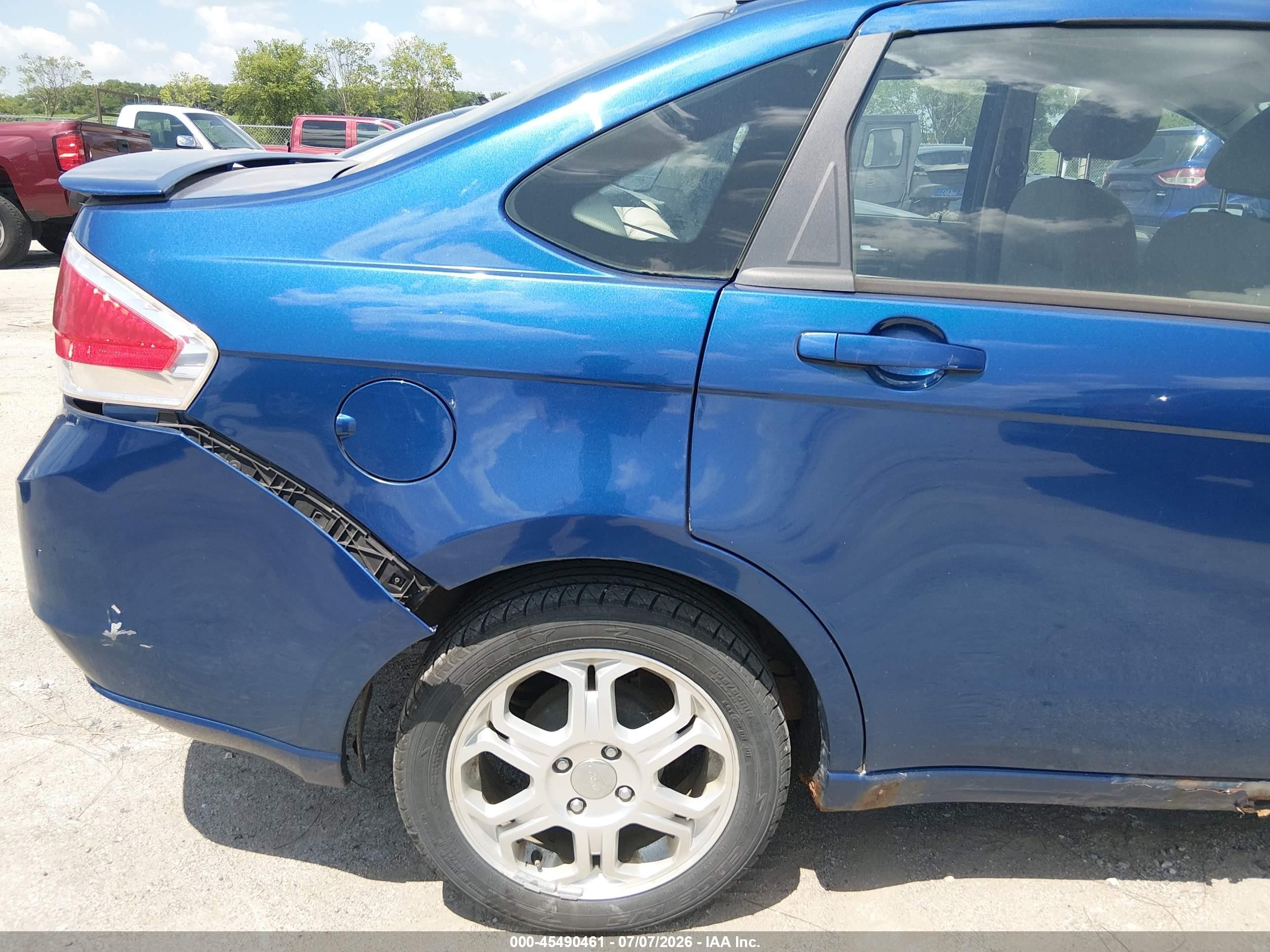 2008 Ford Focus Se/ses Blue vin: 1FAHP35N58W129841