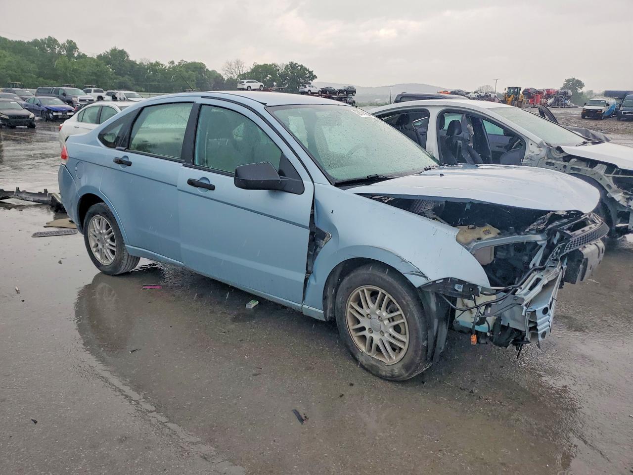 2008 Ford Focus Se Blue vin: 1FAHP35N58W141925