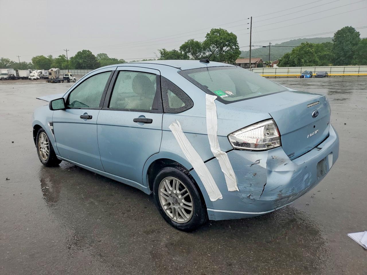2008 Ford Focus Se Blue vin: 1FAHP35N58W141925