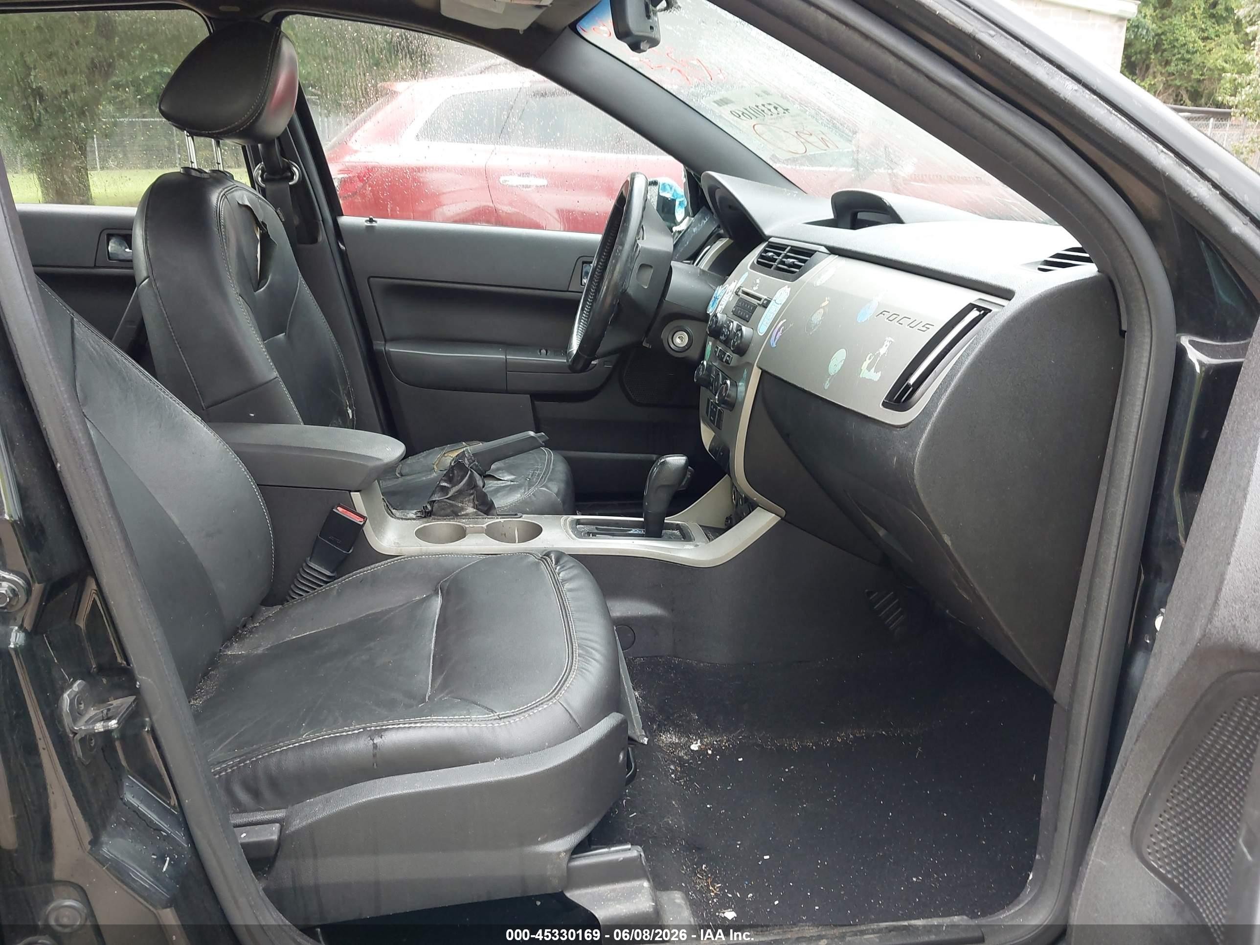 2008 Ford Focus Se/ses Black vin: 1FAHP35N58W169112