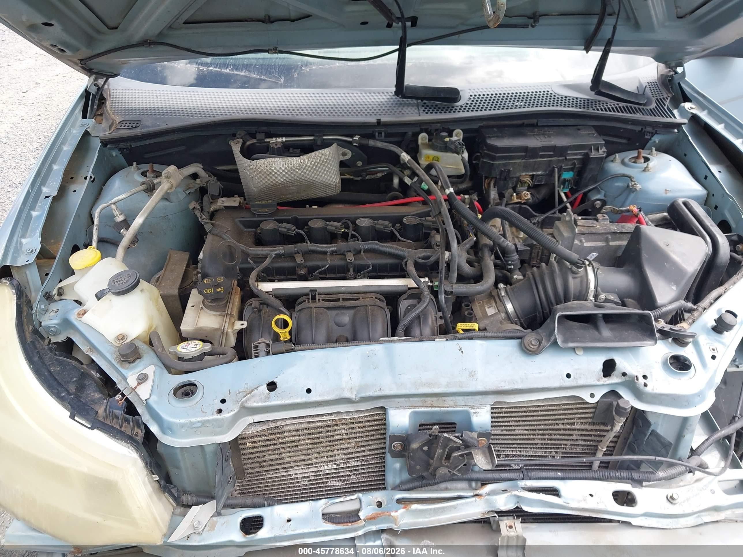 2008 Ford Focus Se/ses Light Blue vin: 1FAHP35N58W170664