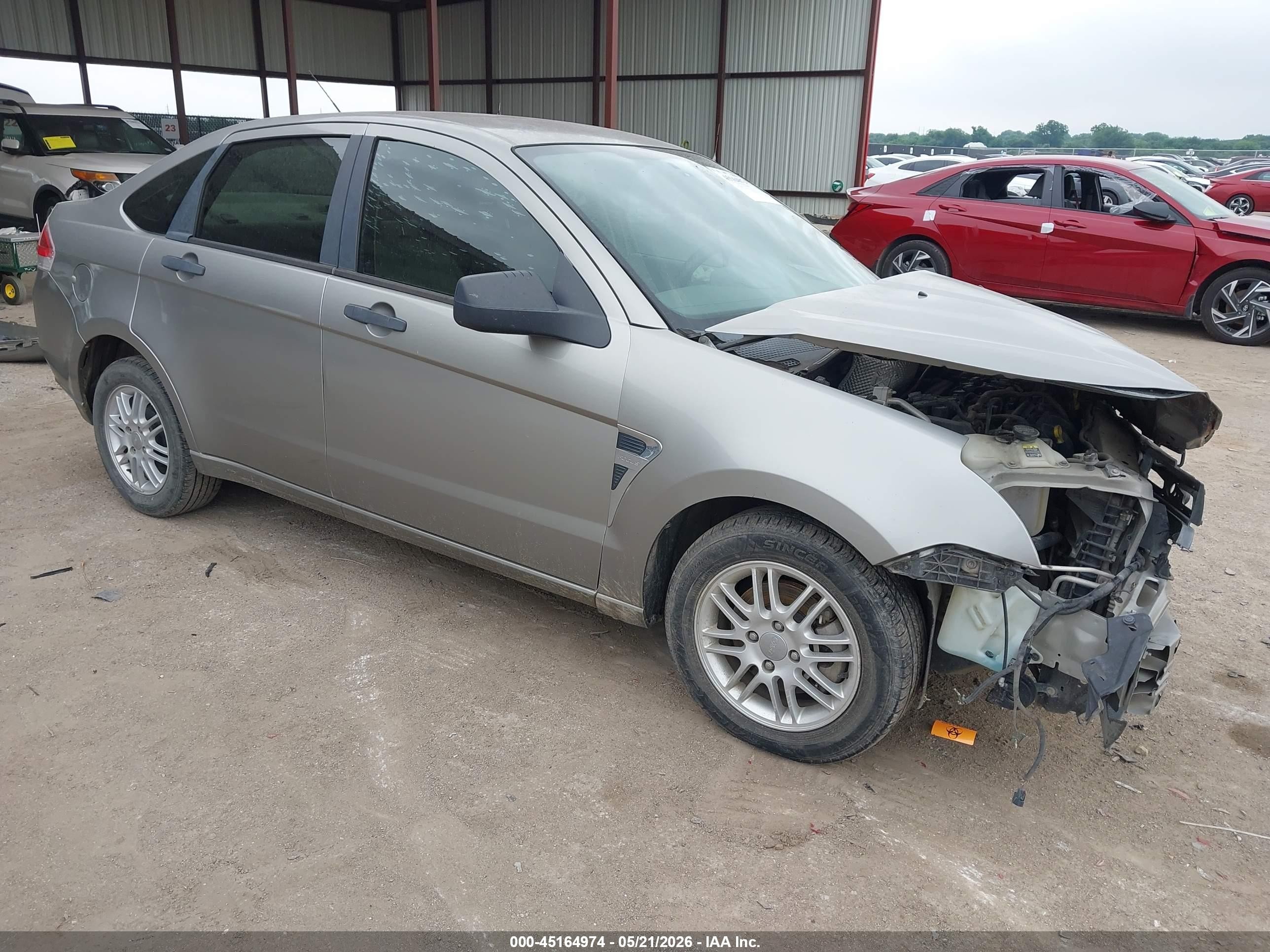 2008 Ford Focus Se/ses Tan vin: 1FAHP35N58W170969