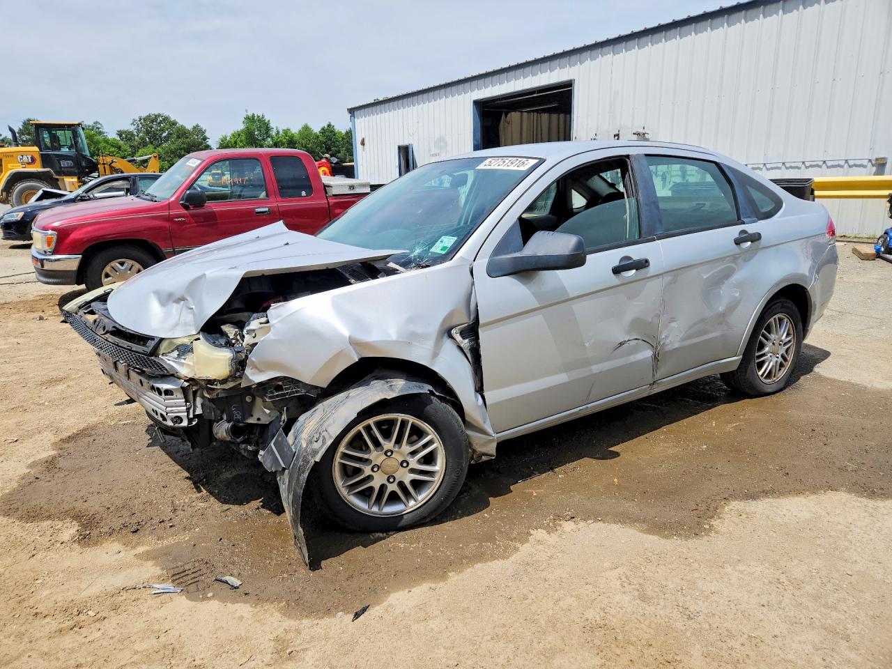 2008 Ford Focus Se Silver vin: 1FAHP35N58W209527