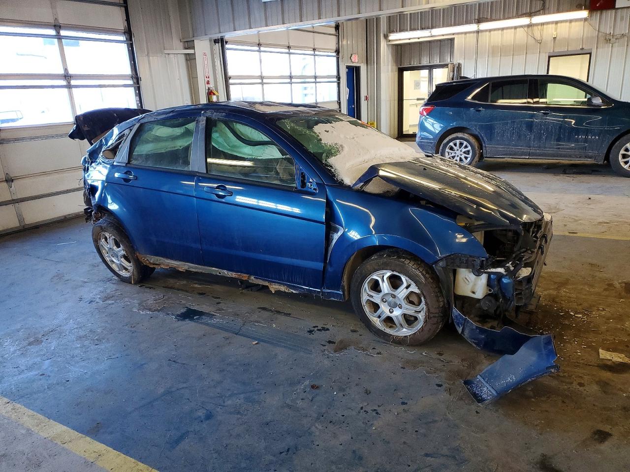 2008 Ford Focus Se Синий vin: 1FAHP35N58W220012
