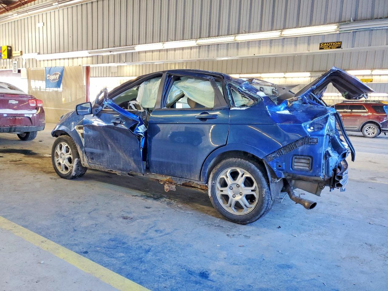 2008 Ford Focus Se Синий vin: 1FAHP35N58W220012