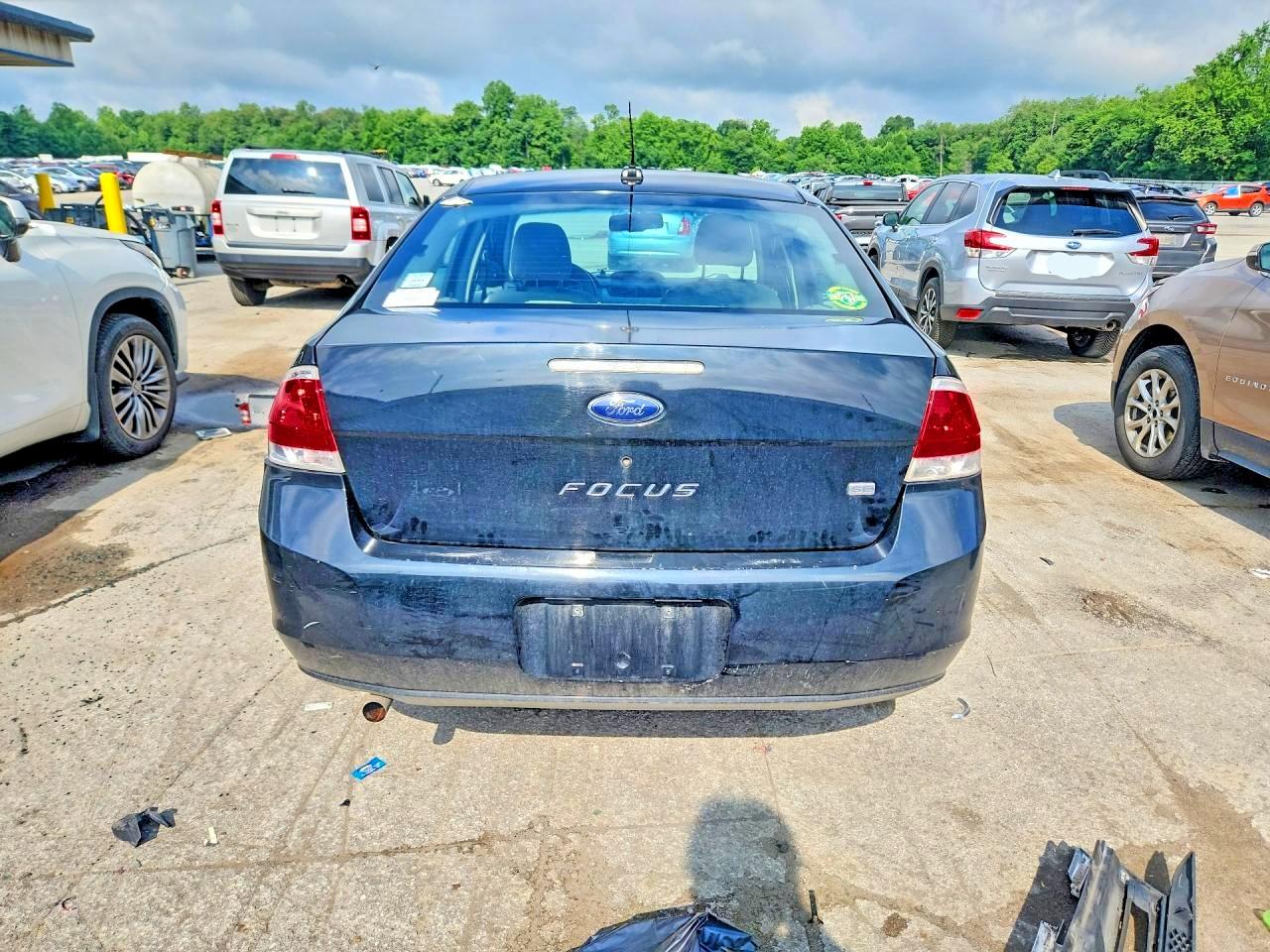 2008 Ford Focus Se Black vin: 1FAHP35N58W220849