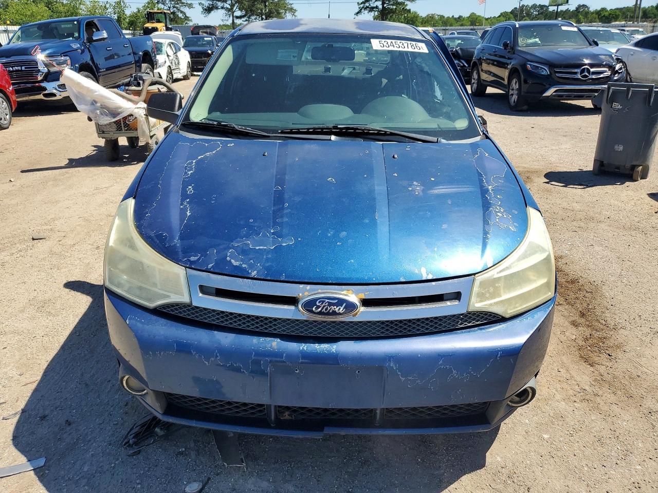 2008 Ford Focus Se Blue vin: 1FAHP35N58W225856