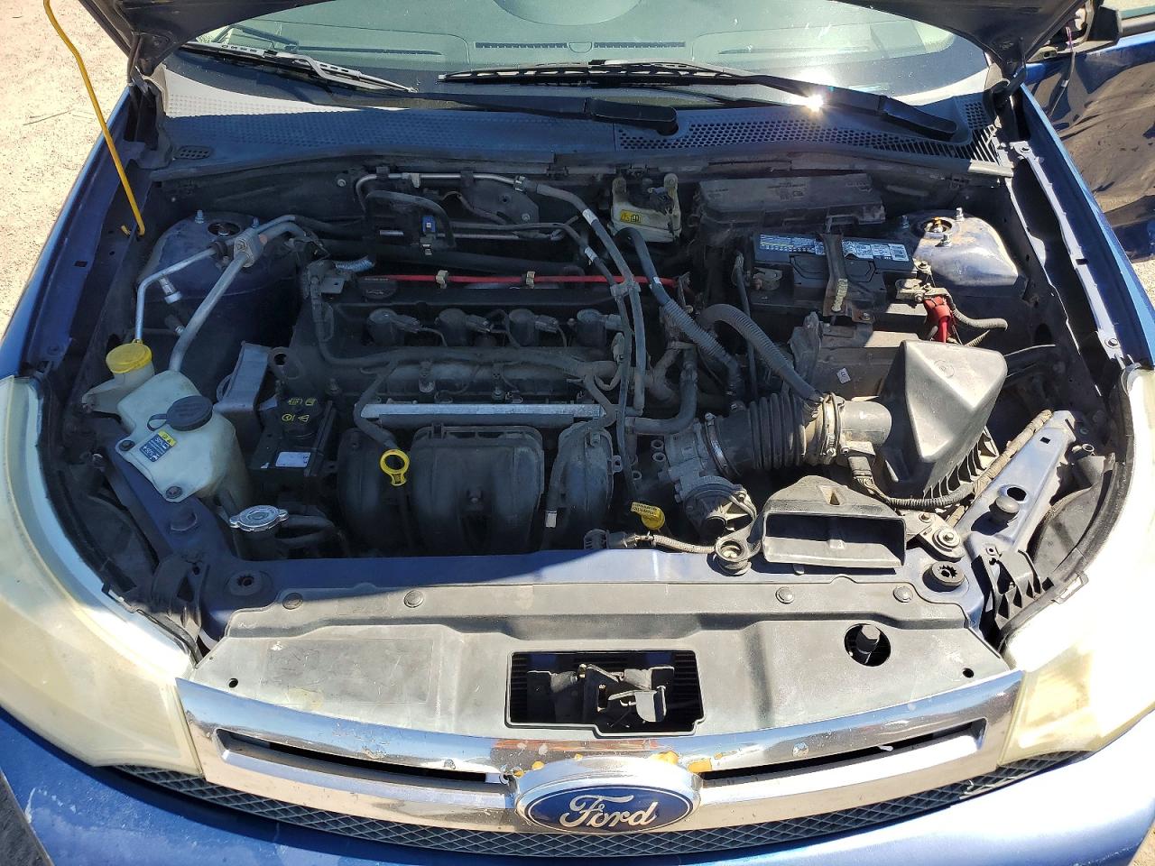 2008 Ford Focus Se Blue vin: 1FAHP35N58W225856