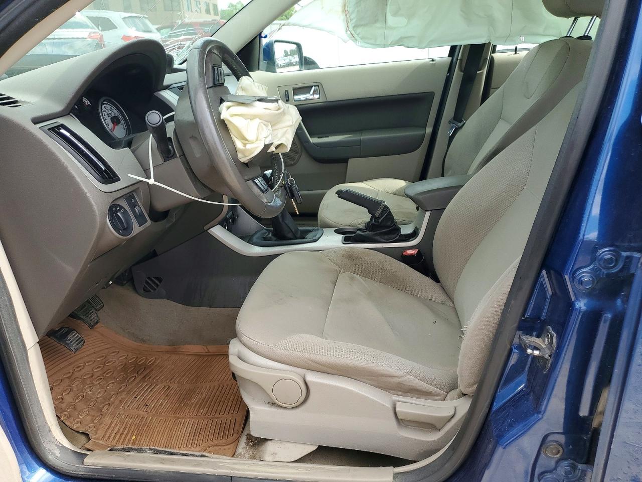 2008 Ford Focus Se Blue vin: 1FAHP35N58W242947