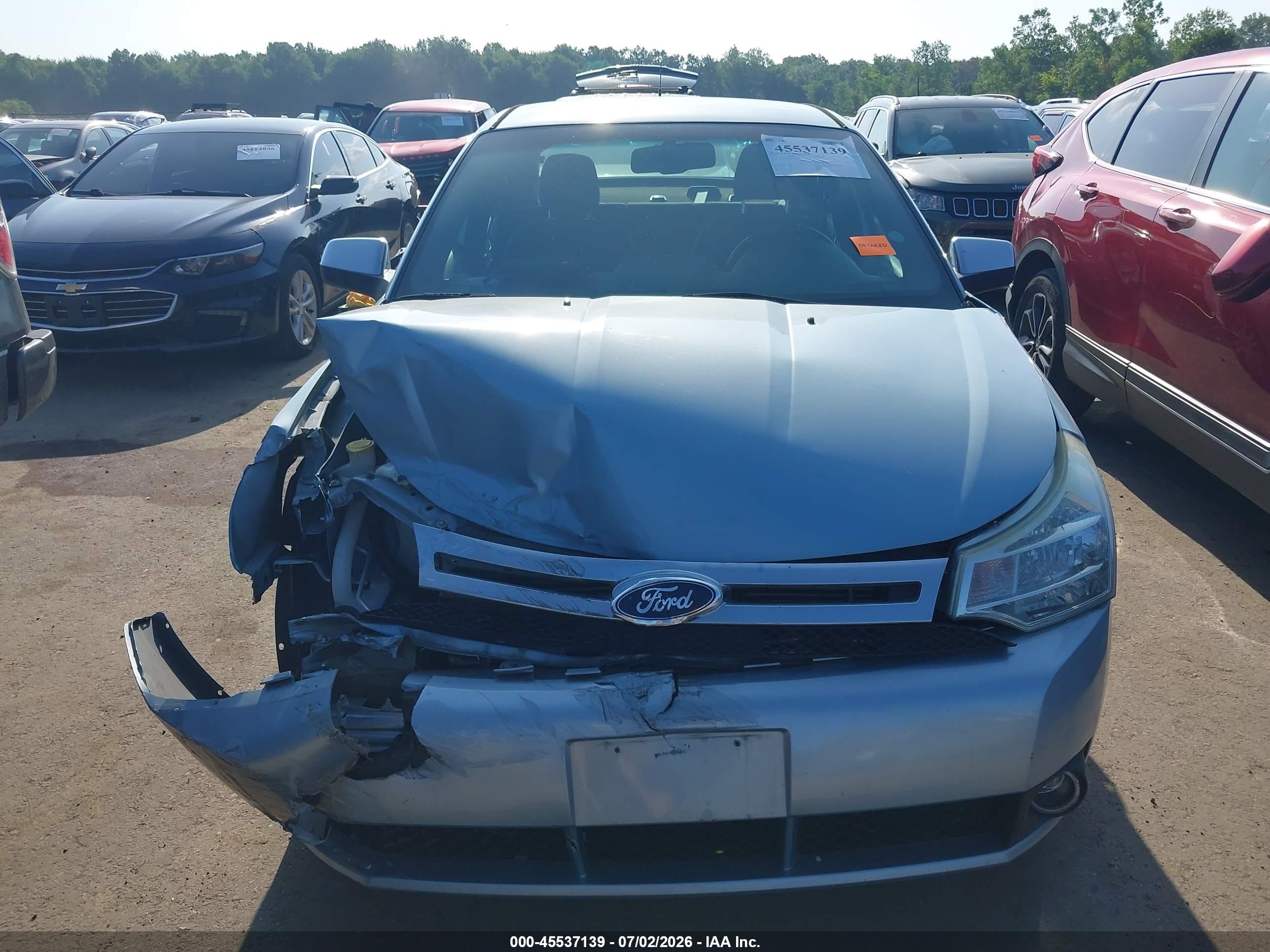 2008 Ford Focus Se/ses Синий vin: 1FAHP35N58W244729