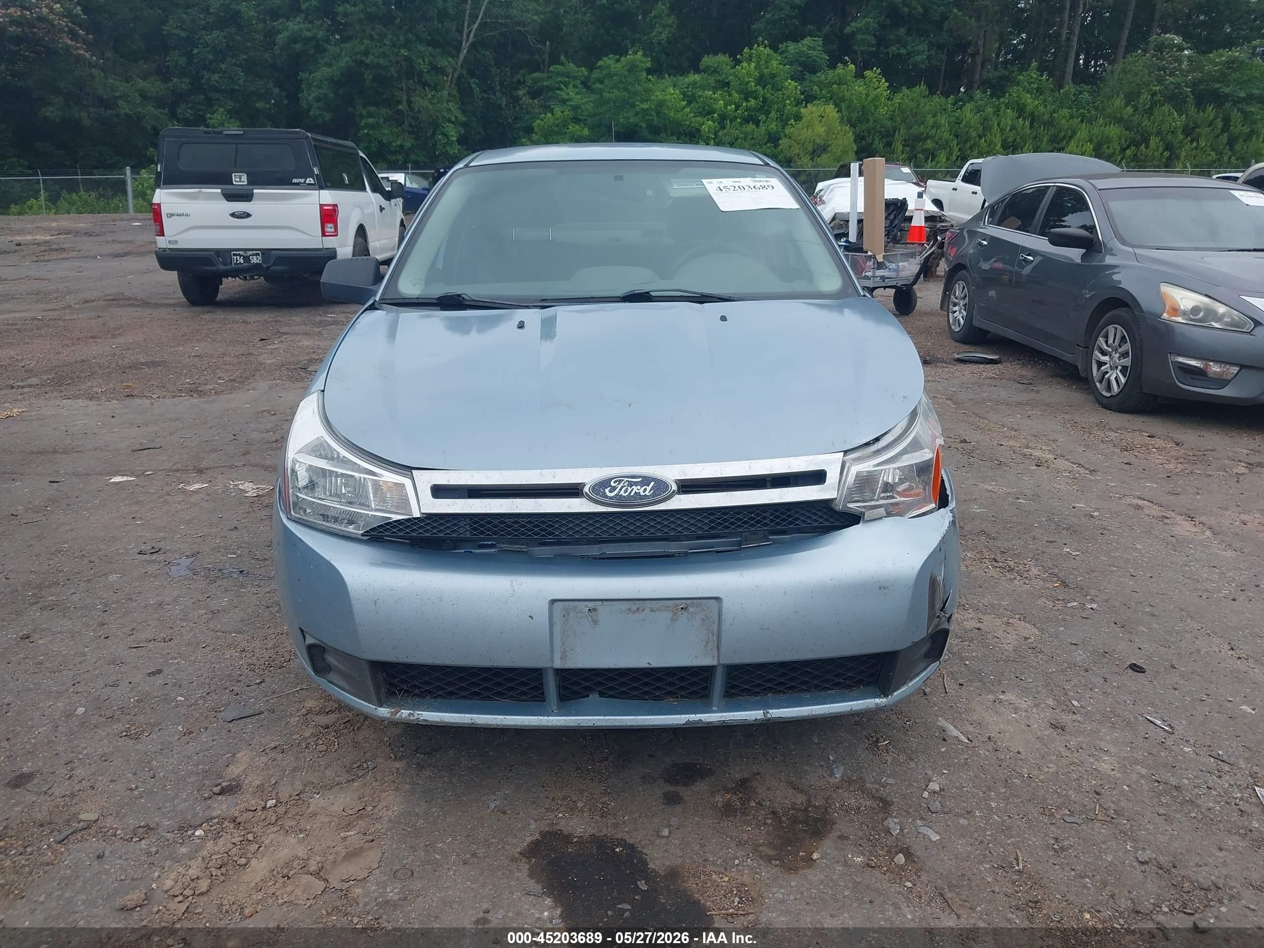 2008 Ford Focus Se Blue vin: 1FAHP35N58W269128