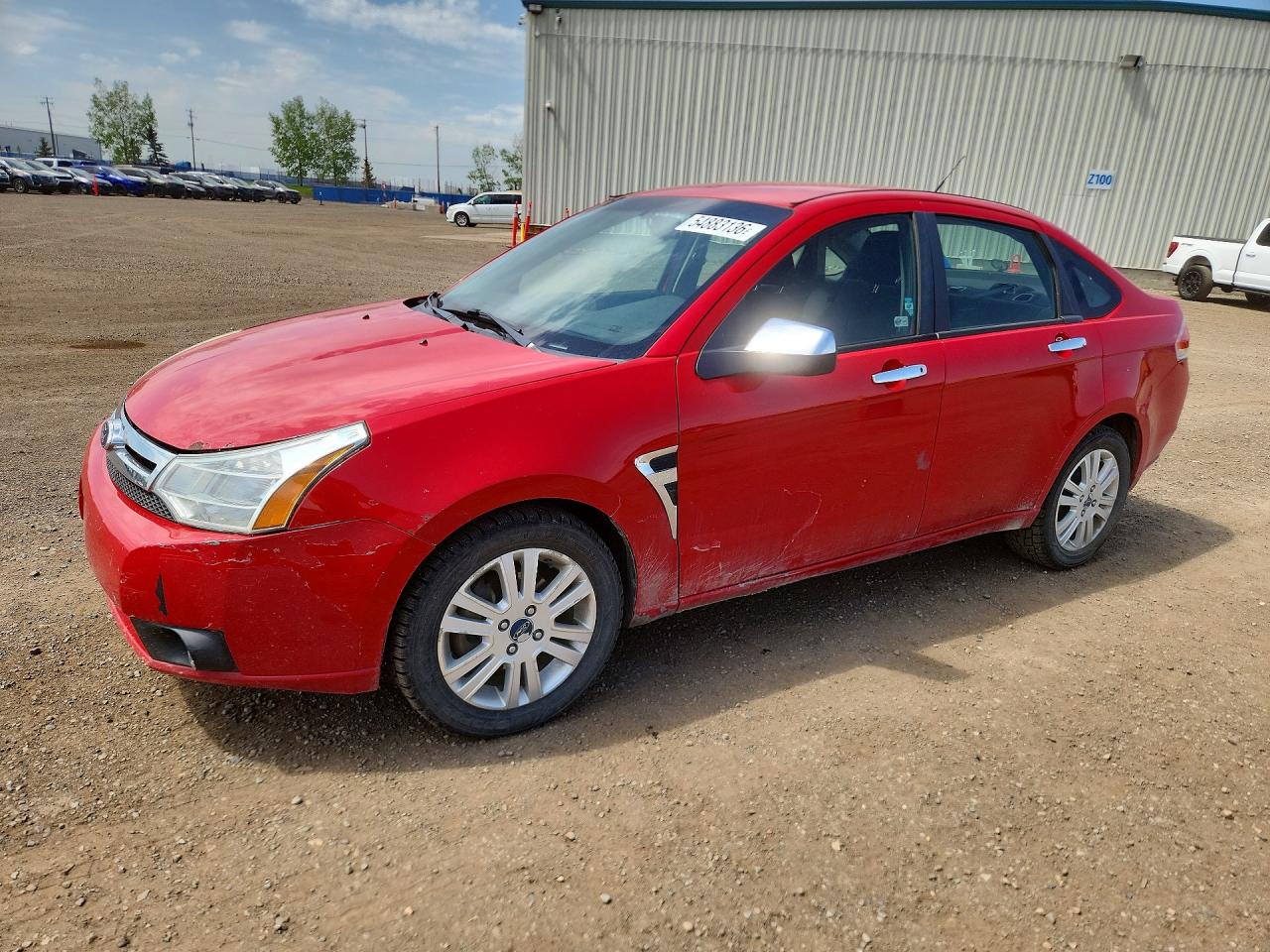 2008 Ford Focus Se Red vin: 1FAHP35N58W292053