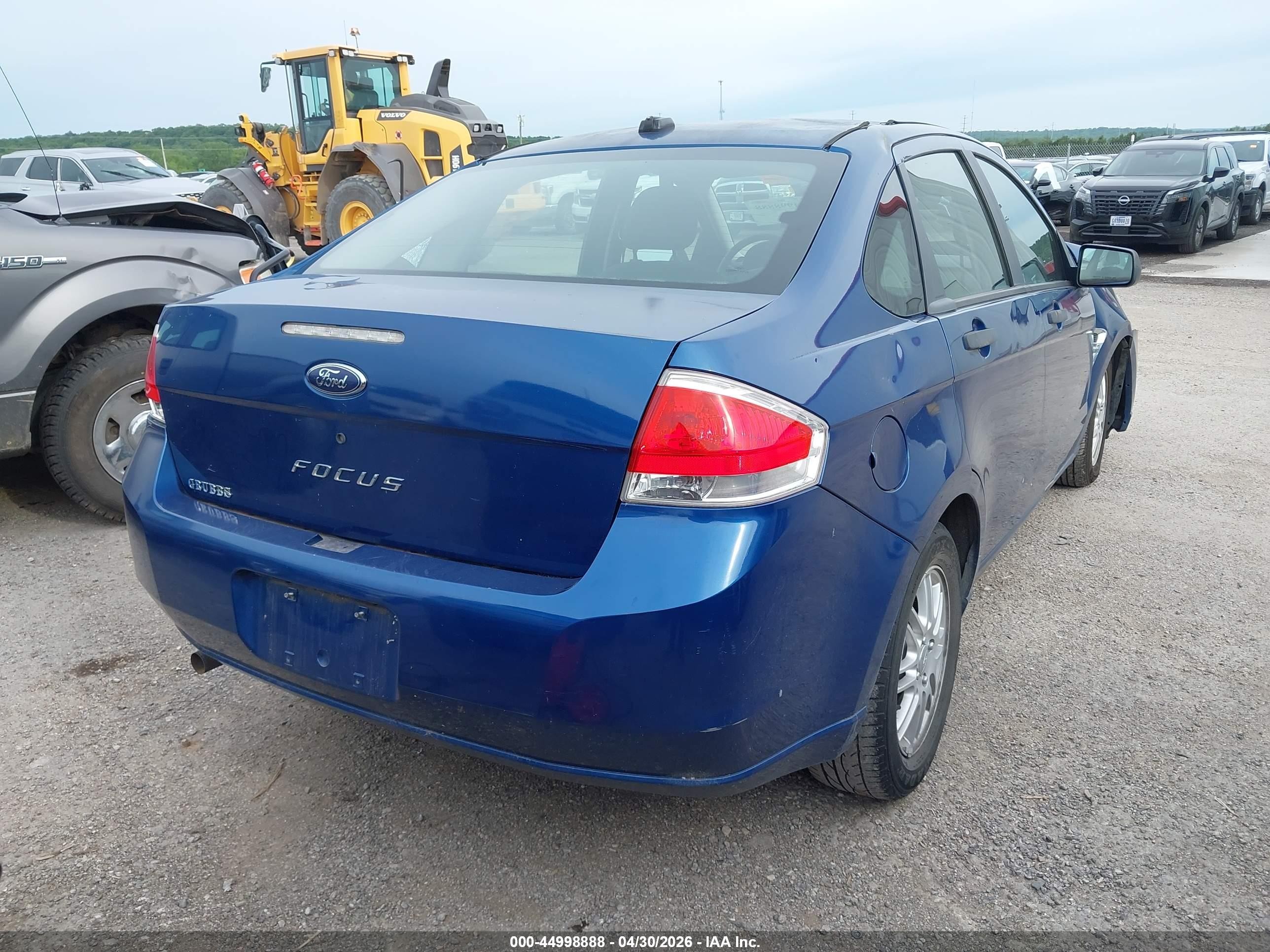 2008 Ford Focus Se/ses Blue vin: 1FAHP35N58W294174