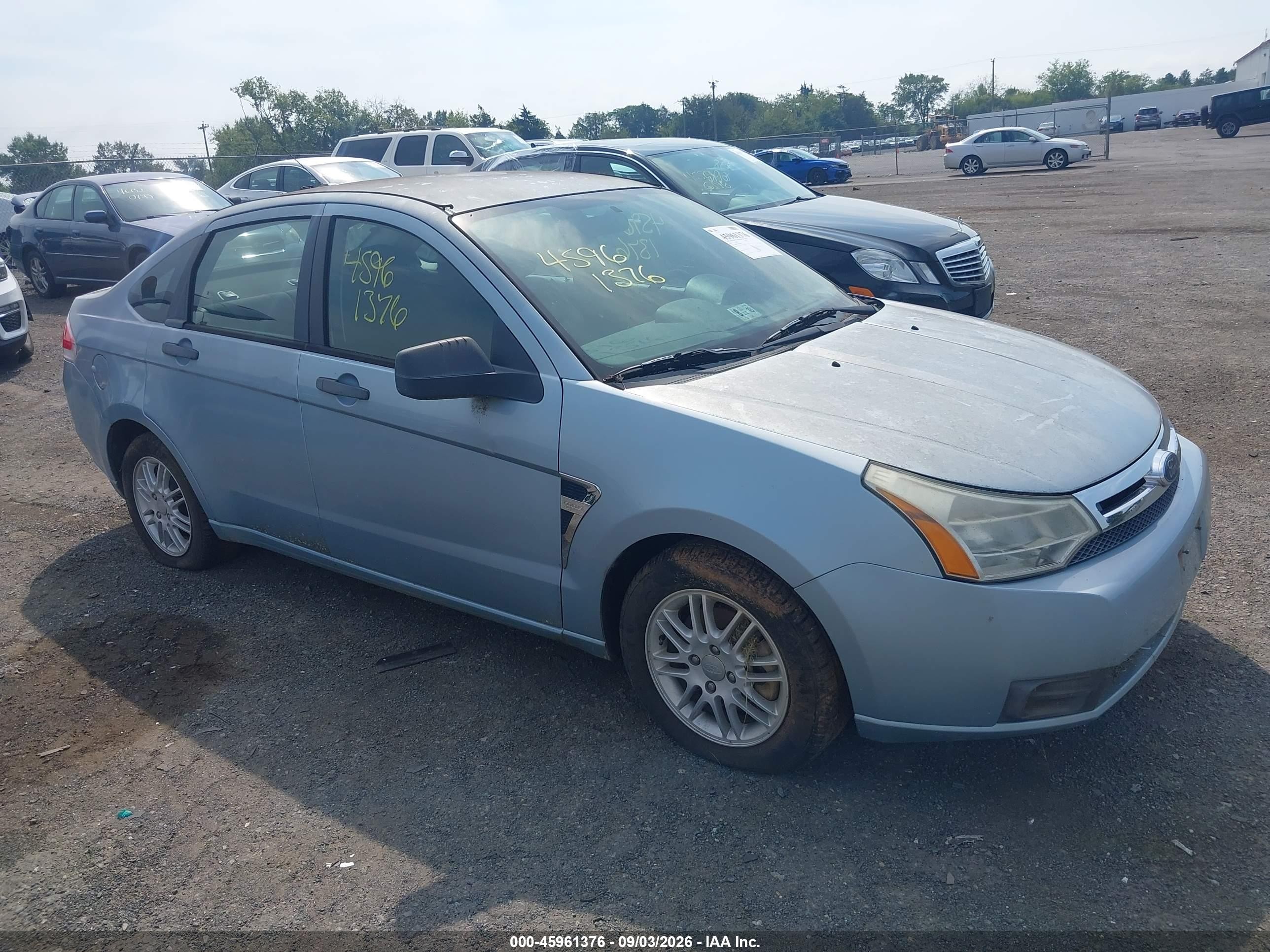 2008 Ford Focus Se/ses Blue vin: 1FAHP35N58W296054