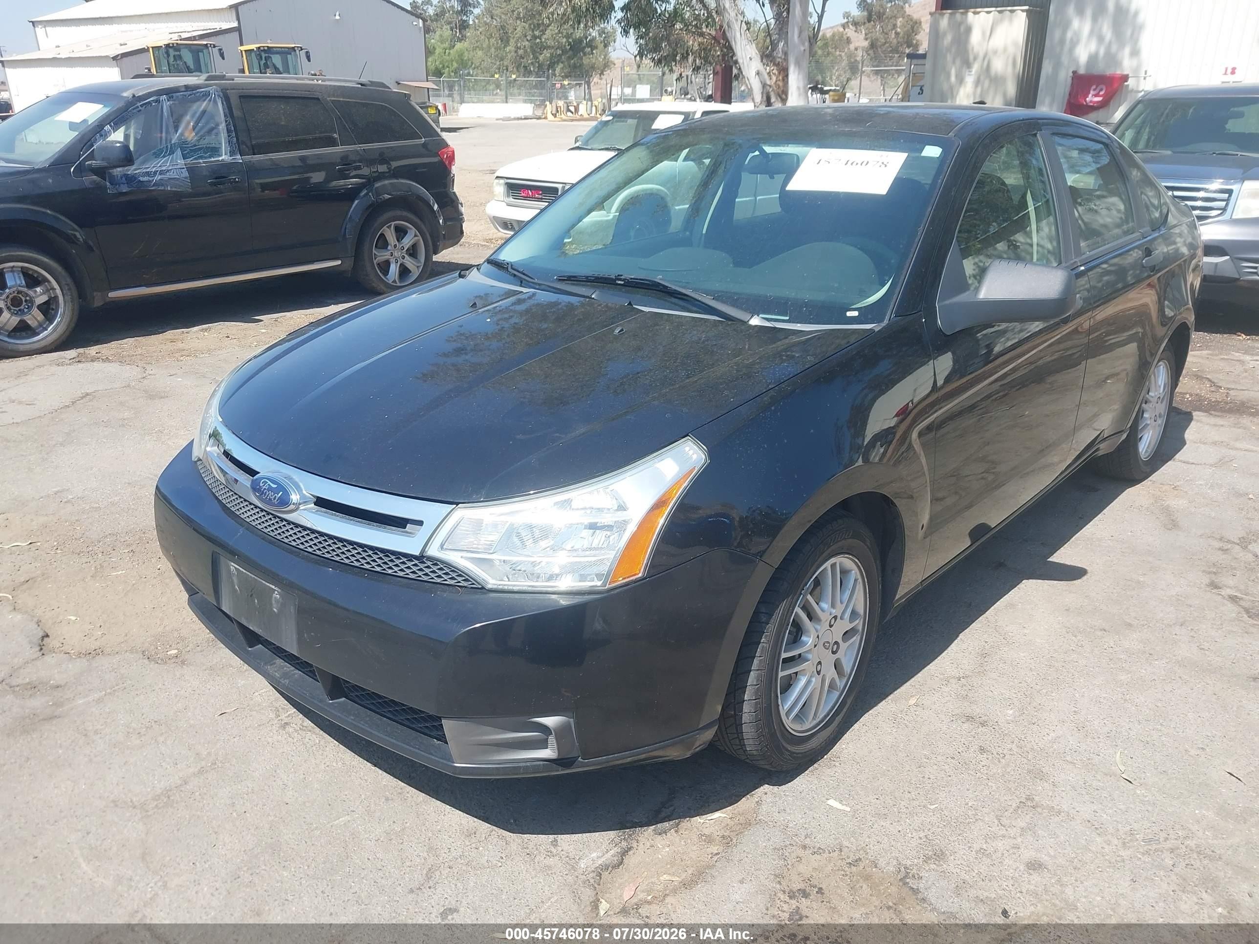 2009 Ford Focus Se Black vin: 1FAHP35N59W148469