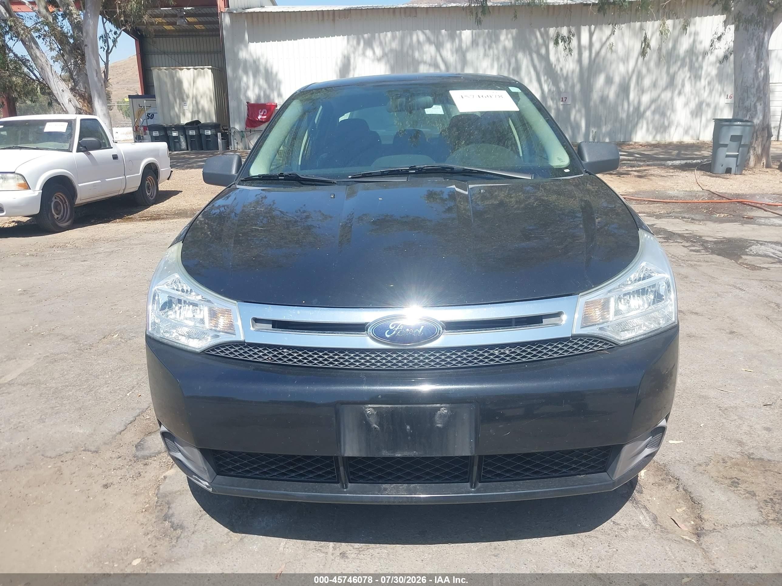 2009 Ford Focus Se Black vin: 1FAHP35N59W148469