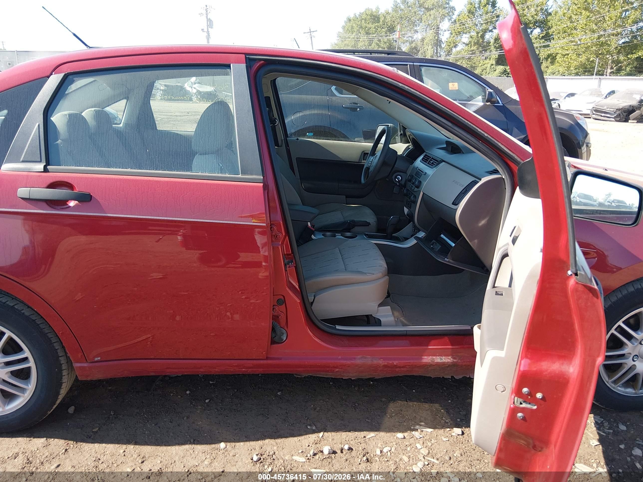 2009 Ford Focus Se Red vin: 1FAHP35N59W232095