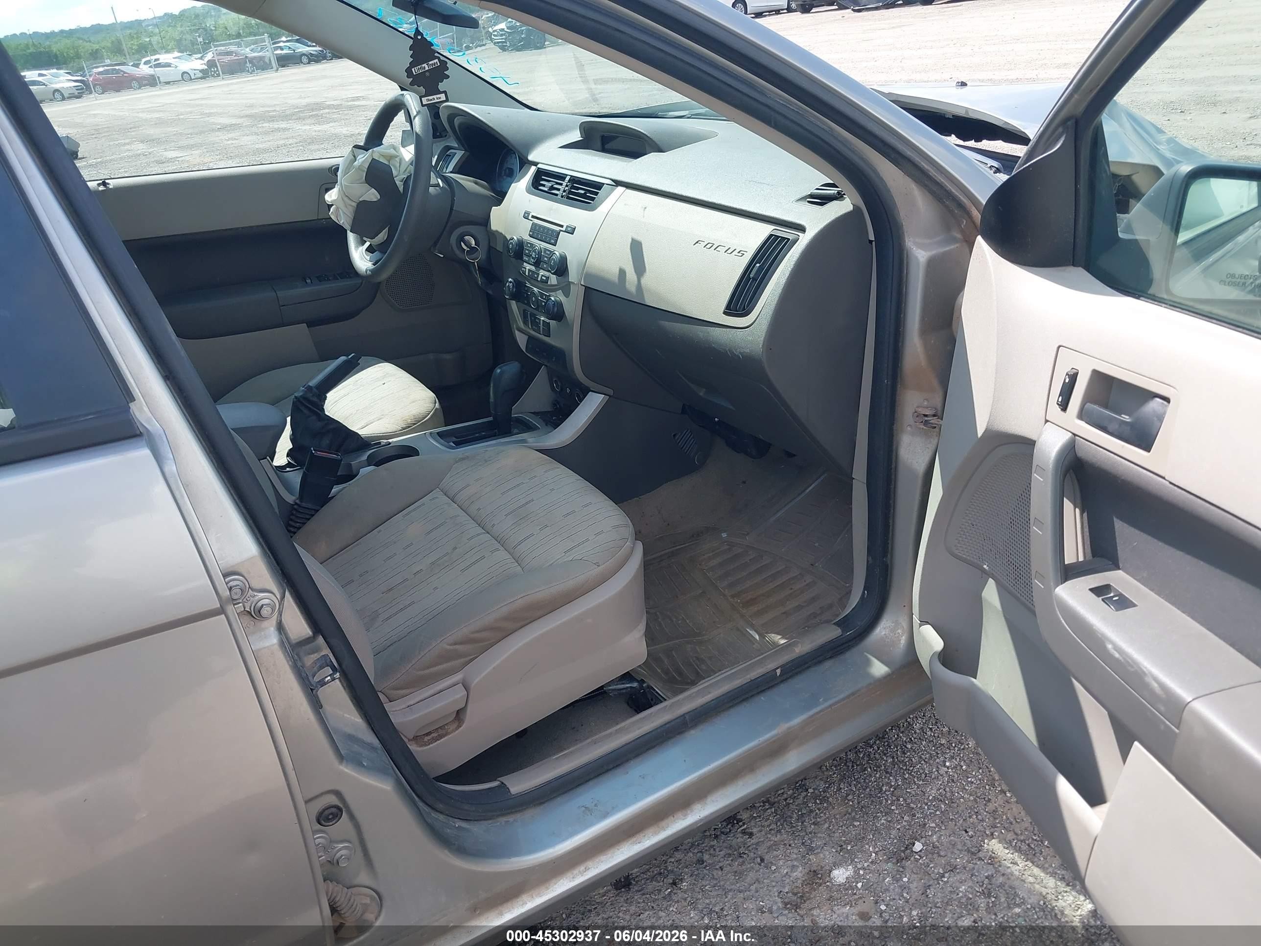 2008 Ford Focus Se/ses Gray vin: 1FAHP35N68W182385