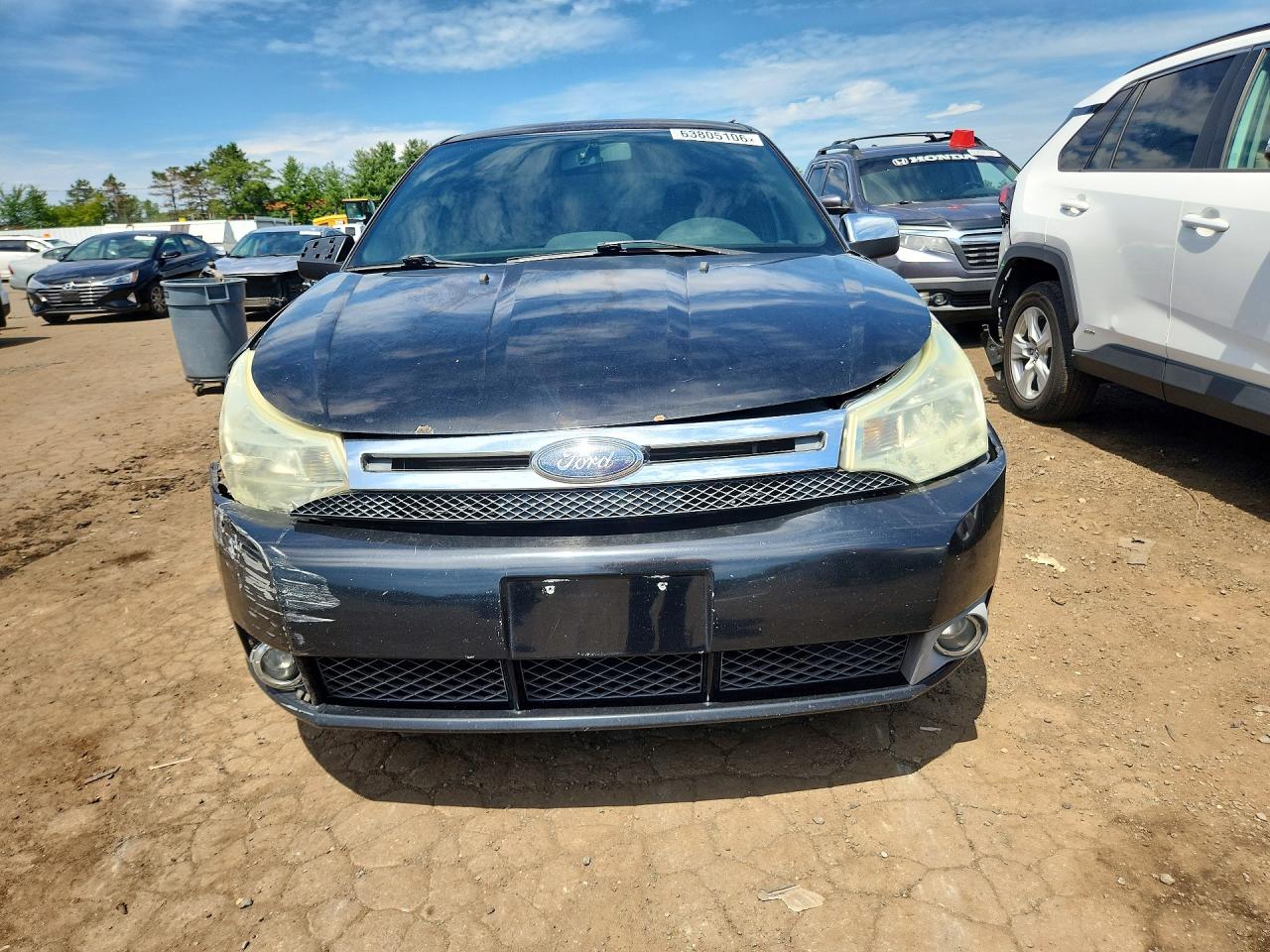 2008 Ford Focus Se Black vin: 1FAHP35N68W185514