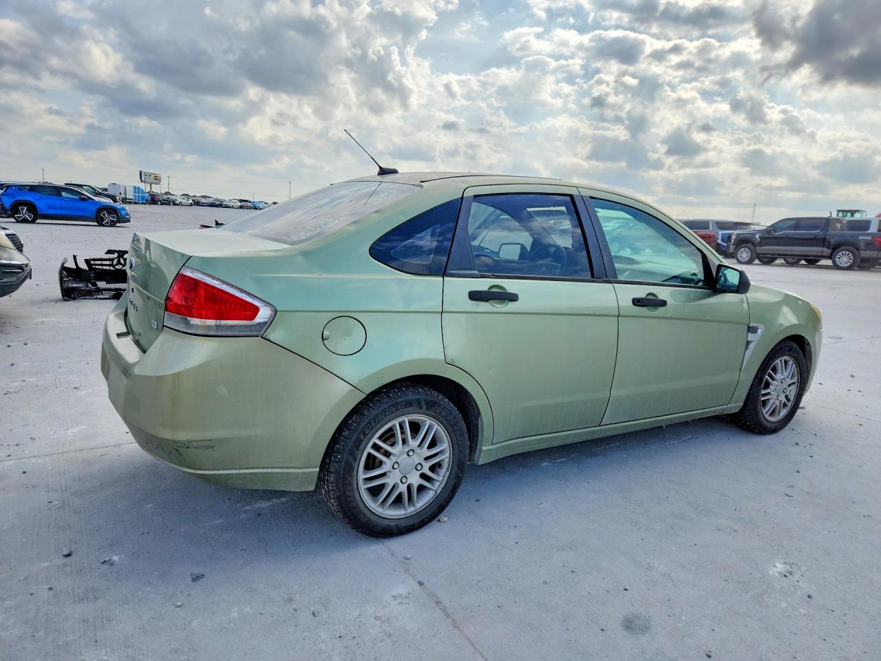 2008 Ford Focus Se Green vin: 1FAHP35N68W186548