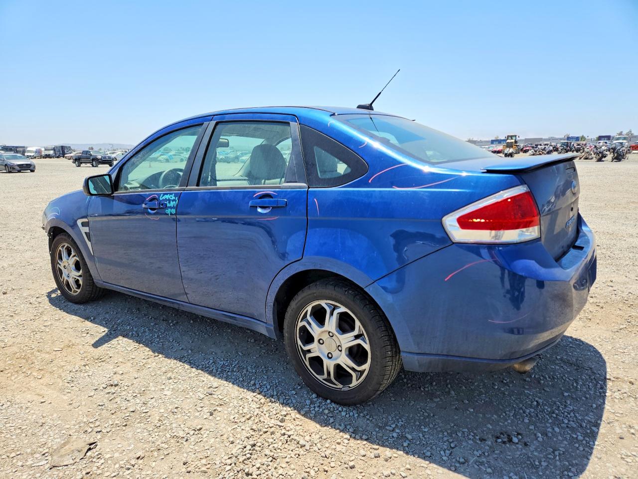 2008 Ford Focus Se Blue vin: 1FAHP35N68W217765