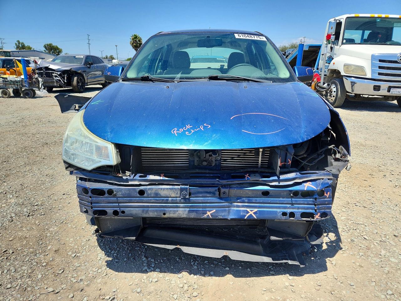 2008 Ford Focus Se Blue vin: 1FAHP35N68W217765