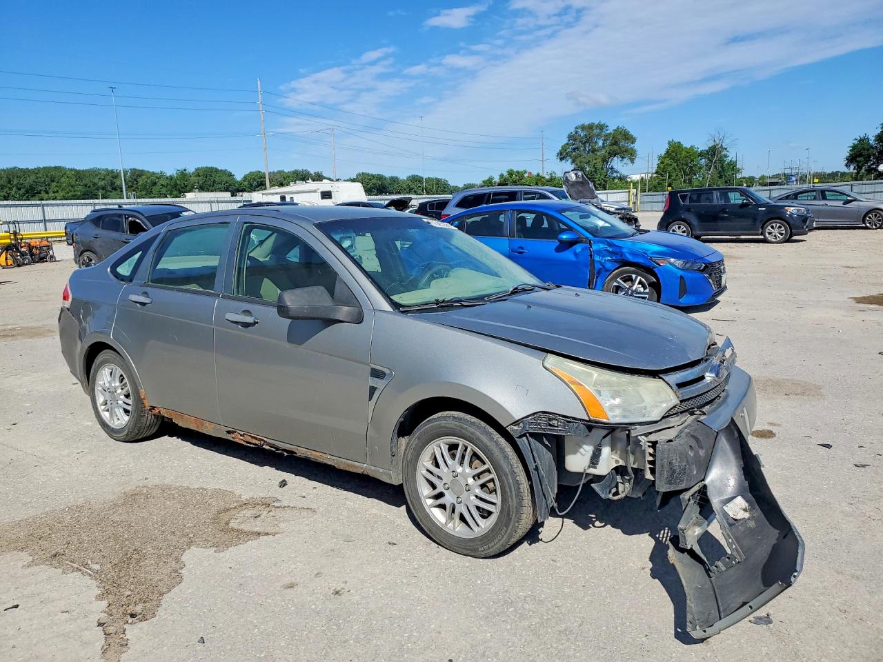 2008 Ford Focus Se Tan vin: 1FAHP35N68W230404