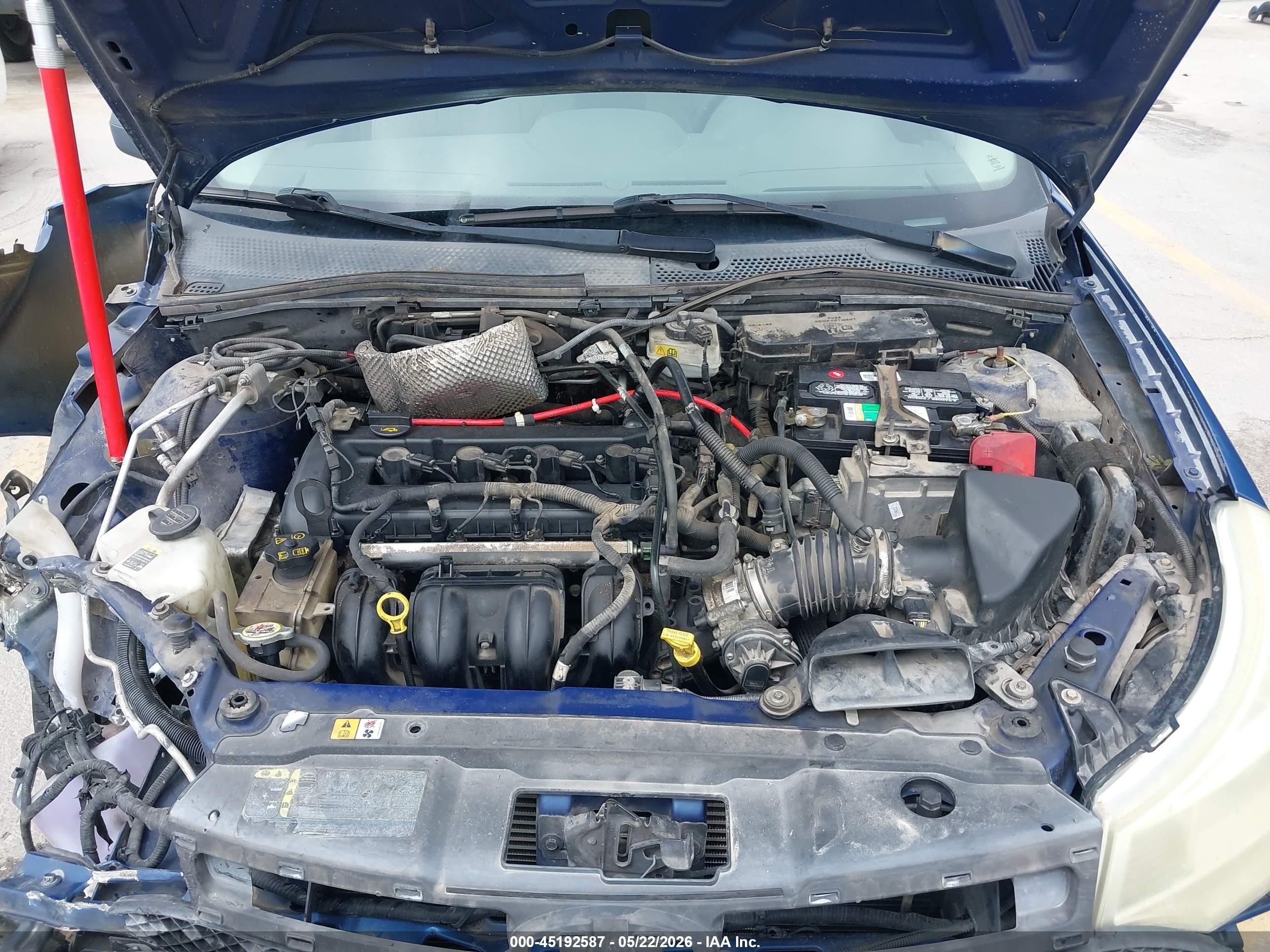 2008 Ford Focus Se/ses Синий vin: 1FAHP35N68W243668