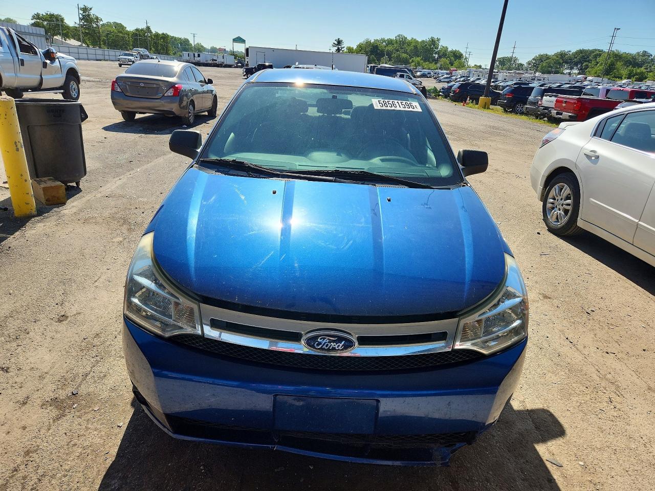 2009 Ford Focus Se Blue vin: 1FAHP35N69W210803
