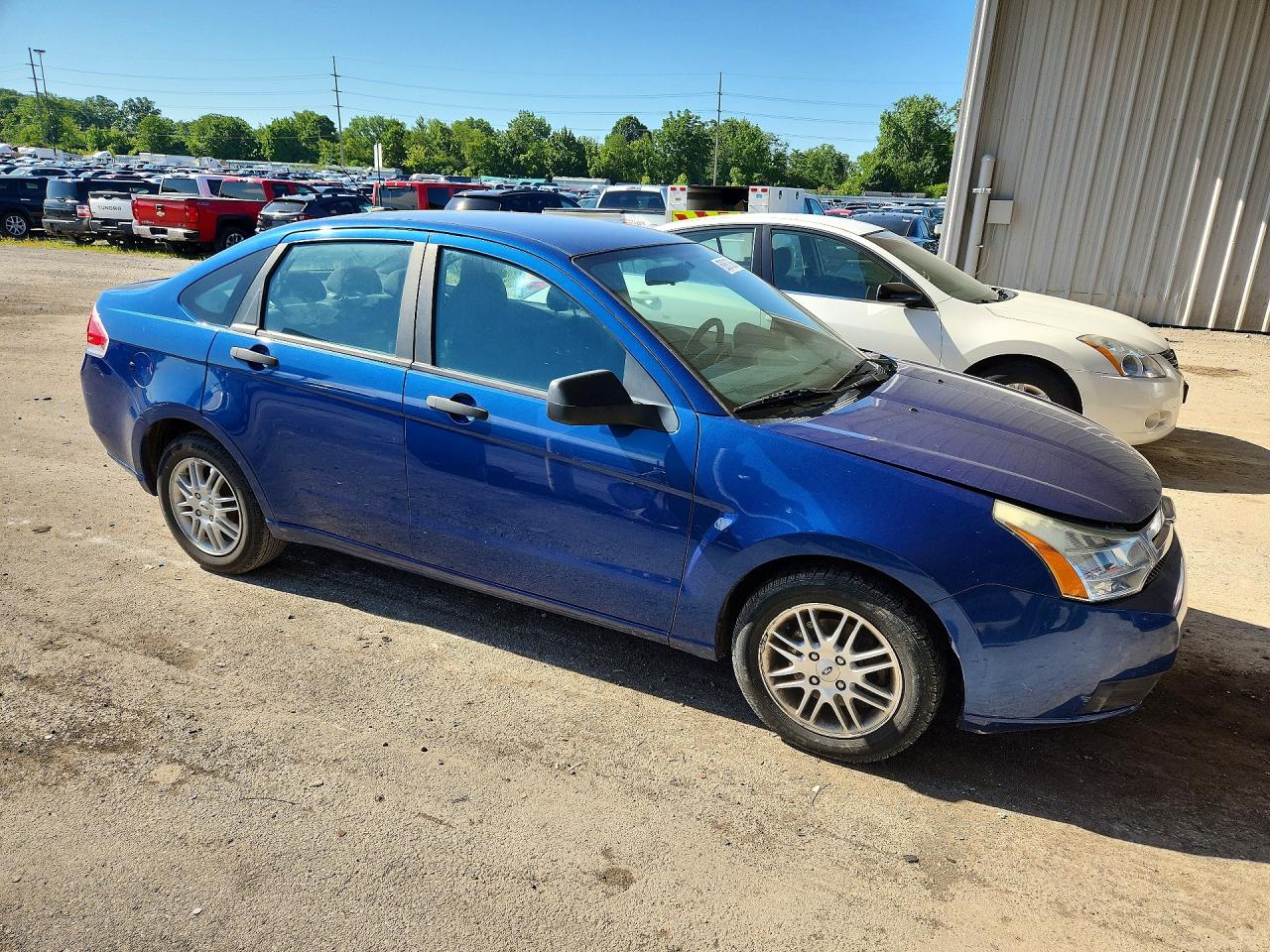 2009 Ford Focus Se Blue vin: 1FAHP35N69W210803