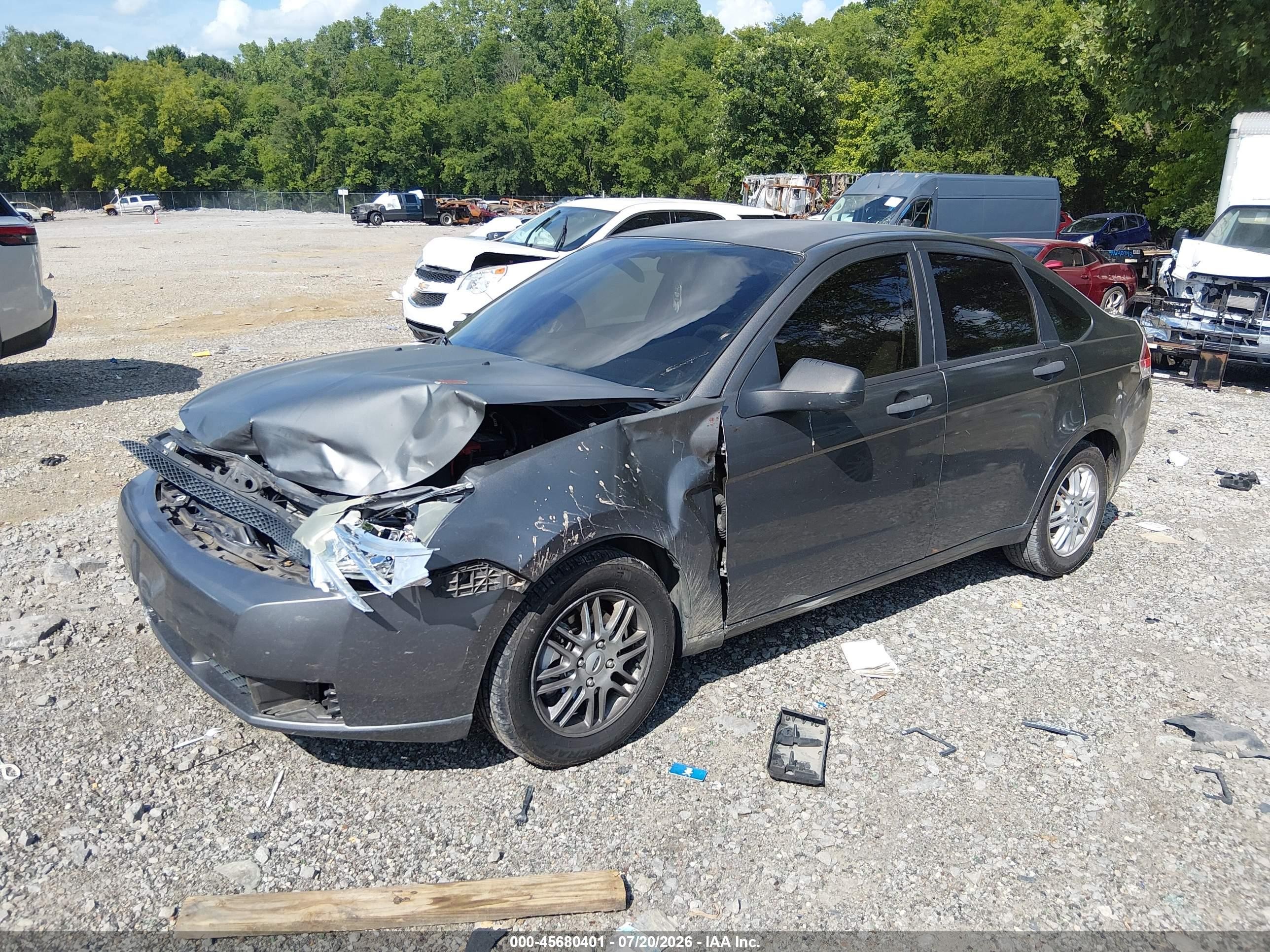 2009 Ford Focus Se Gray vin: 1FAHP35N69W222935