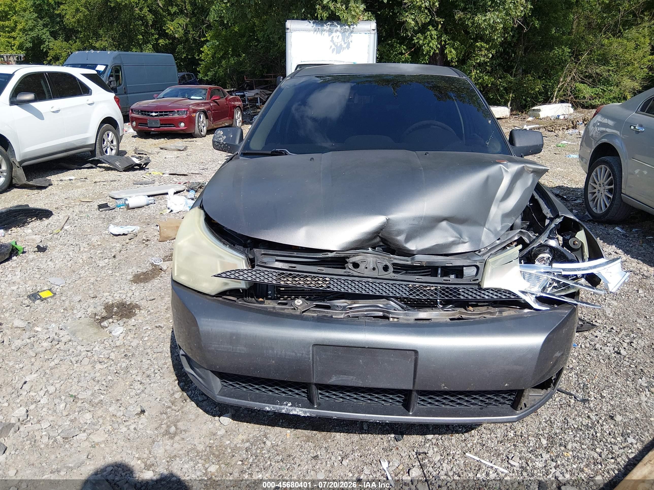 2009 Ford Focus Se Gray vin: 1FAHP35N69W222935