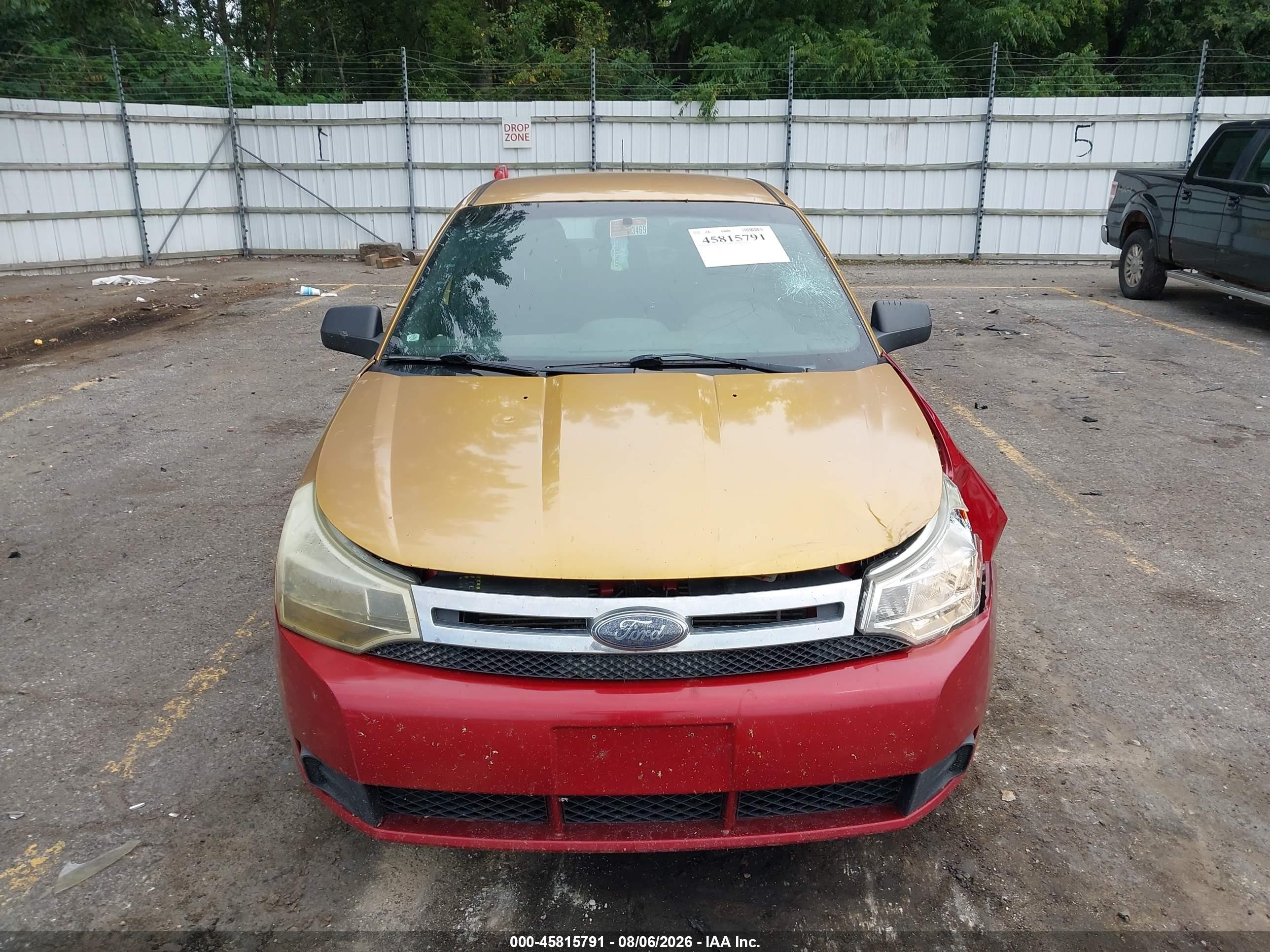 2009 Ford Focus Se Yellow vin: 1FAHP35N69W229206
