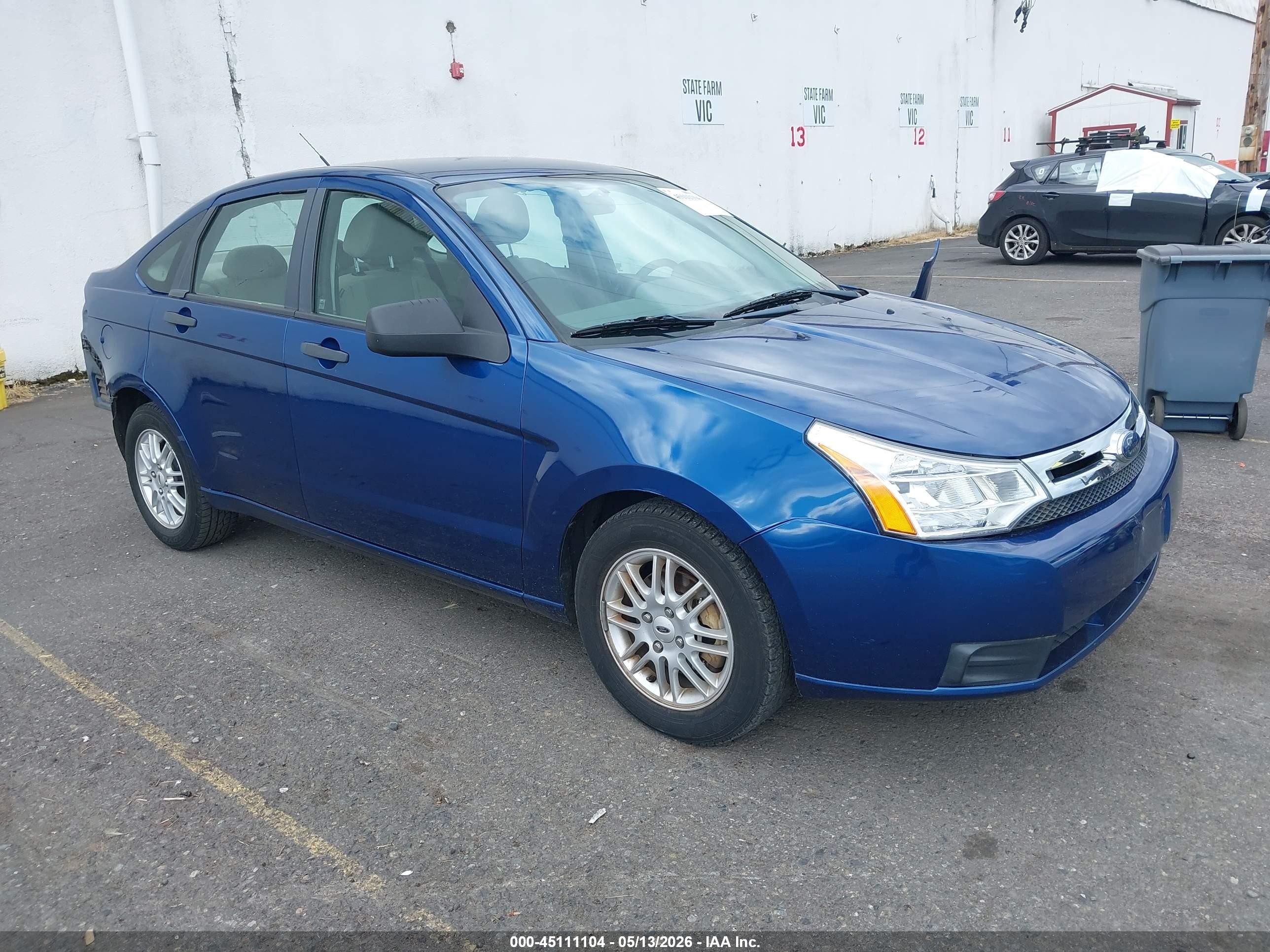 2009 Ford Focus Se Blue vin: 1FAHP35N79W234947