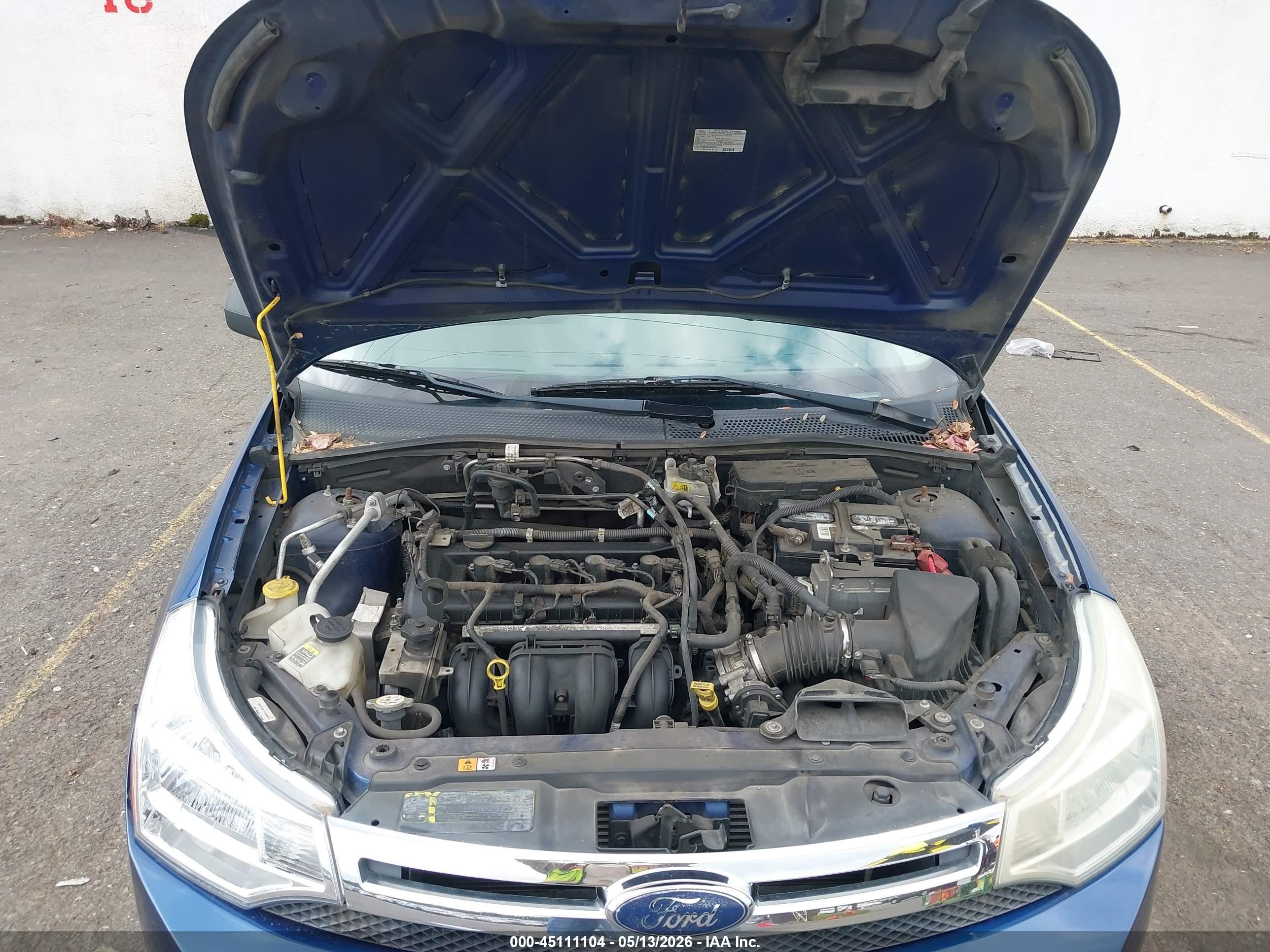 2009 Ford Focus Se Blue vin: 1FAHP35N79W234947