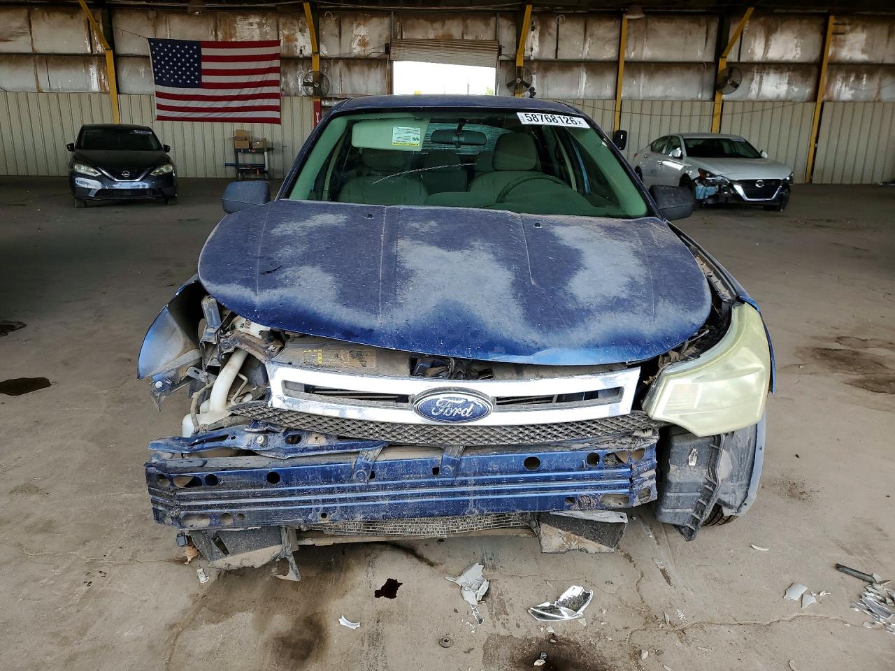 2009 Ford Focus Se Blue vin: 1FAHP35N79W235175