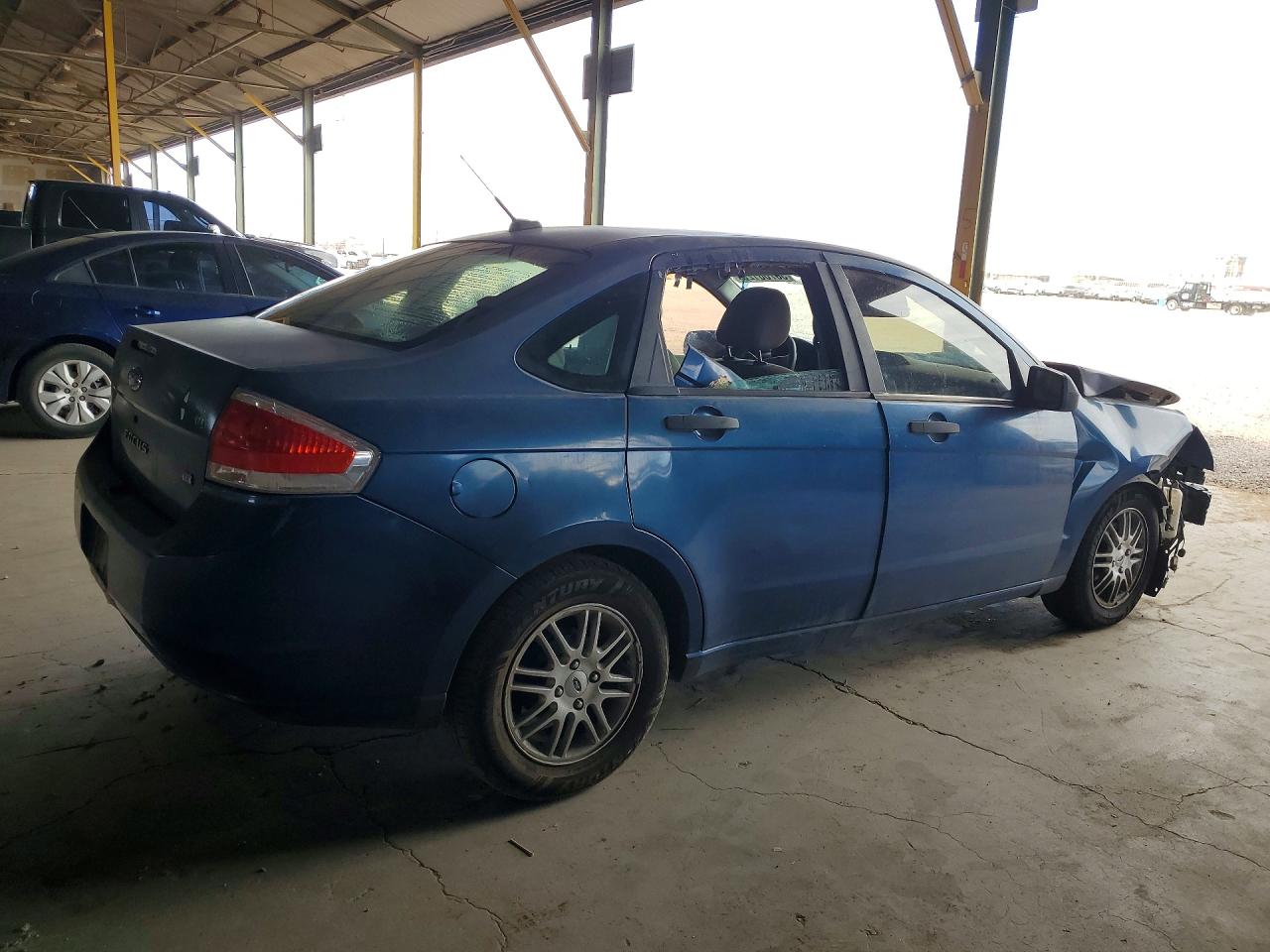 2009 Ford Focus Se Blue vin: 1FAHP35N79W235175